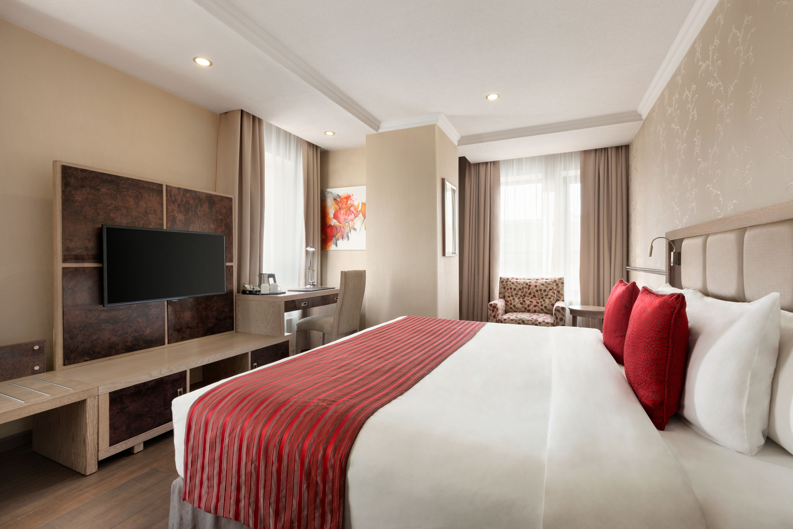 Guest room at the Ramada by Wyndham Bishkek Centre in Bishkek, Other than US/Canada