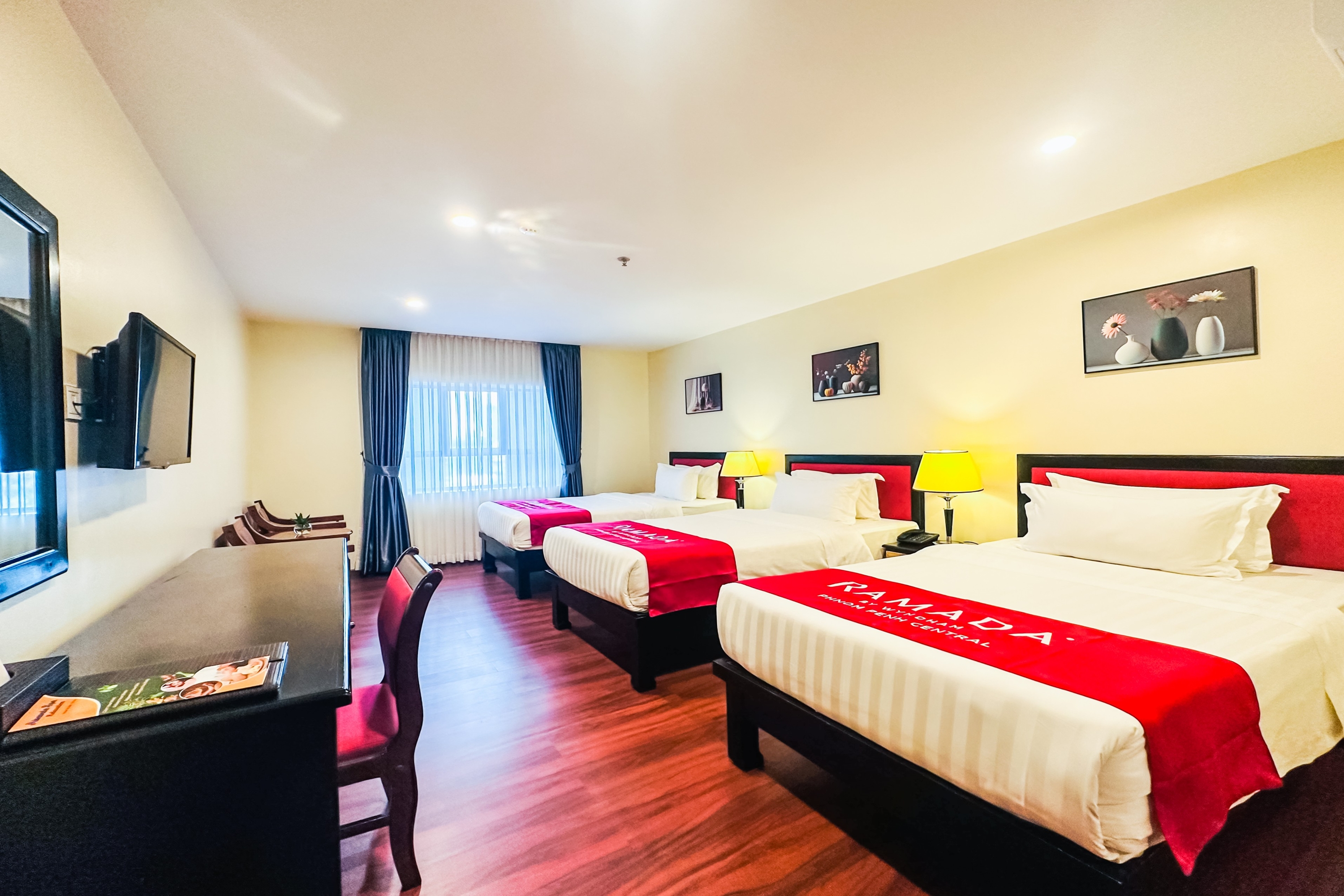 Guest room at the Ramada by Wyndham Phnom Penh Central in Phnom Penh, Other than US/Canada