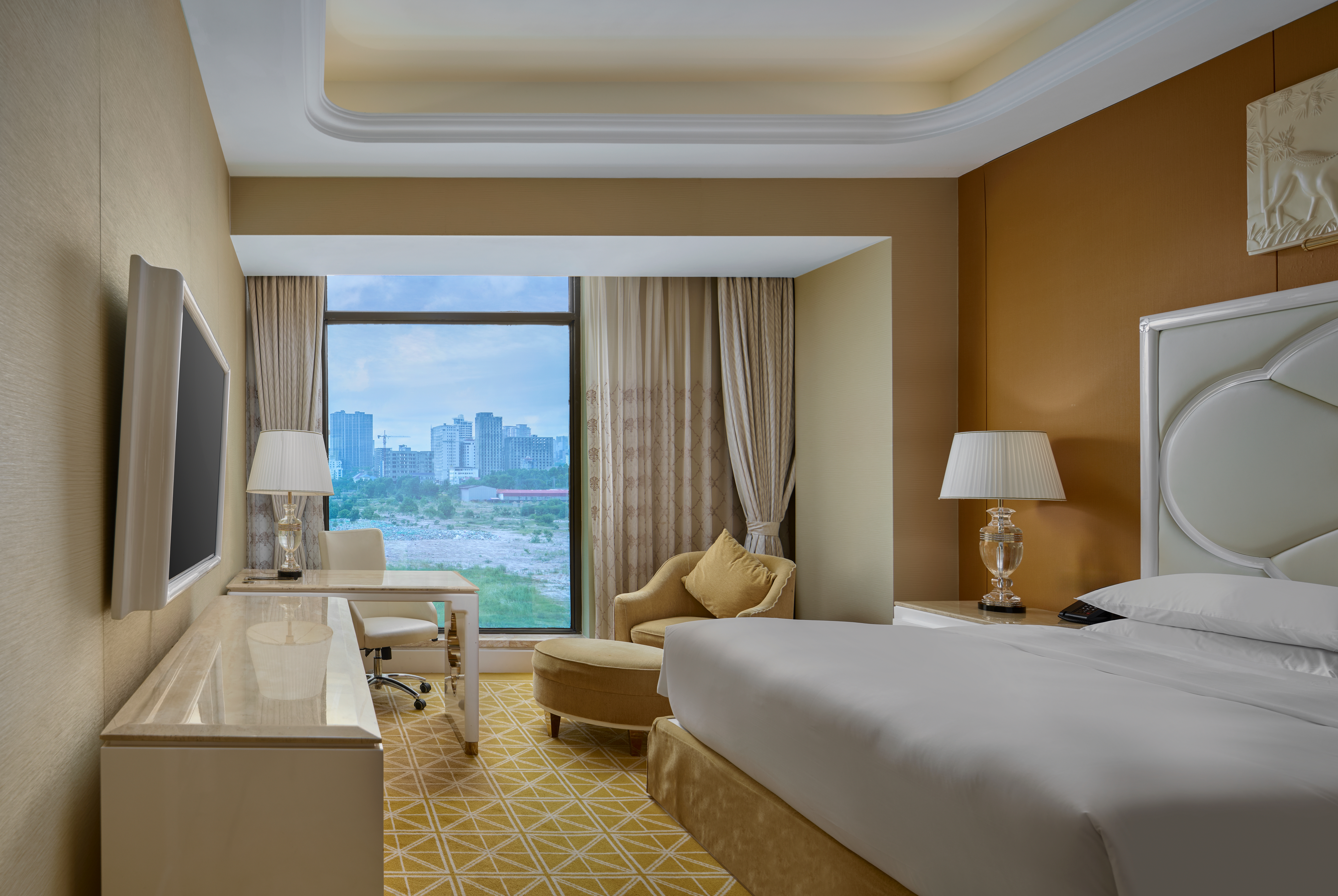 Guest room at the Ramada by Wyndham Sihanoukville Xinhaohui Palace in Sihanoukville, Other than US/Canada