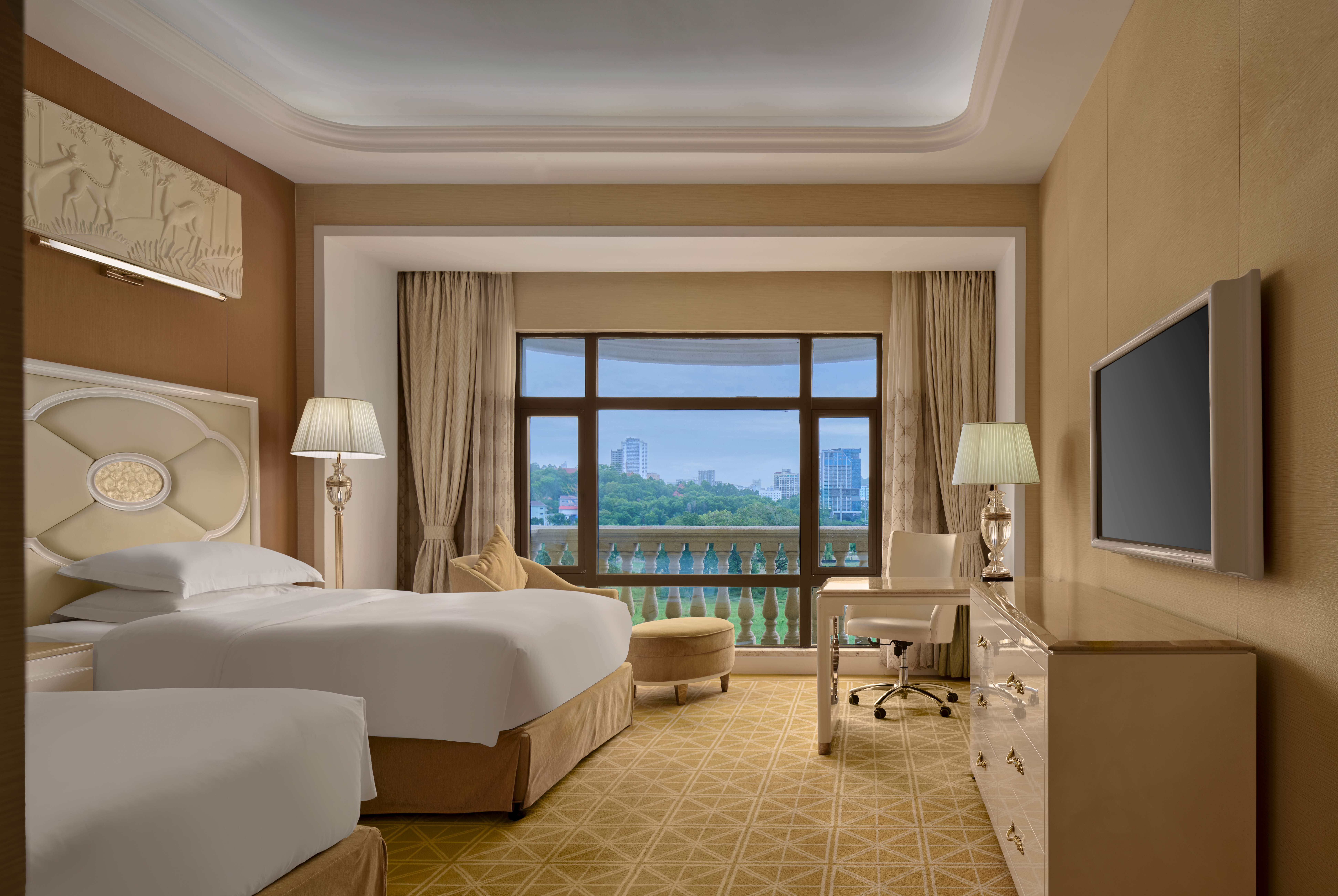 Guest room at the Ramada by Wyndham Sihanoukville Xinhaohui Palace in Sihanoukville, Other than US/Canada
