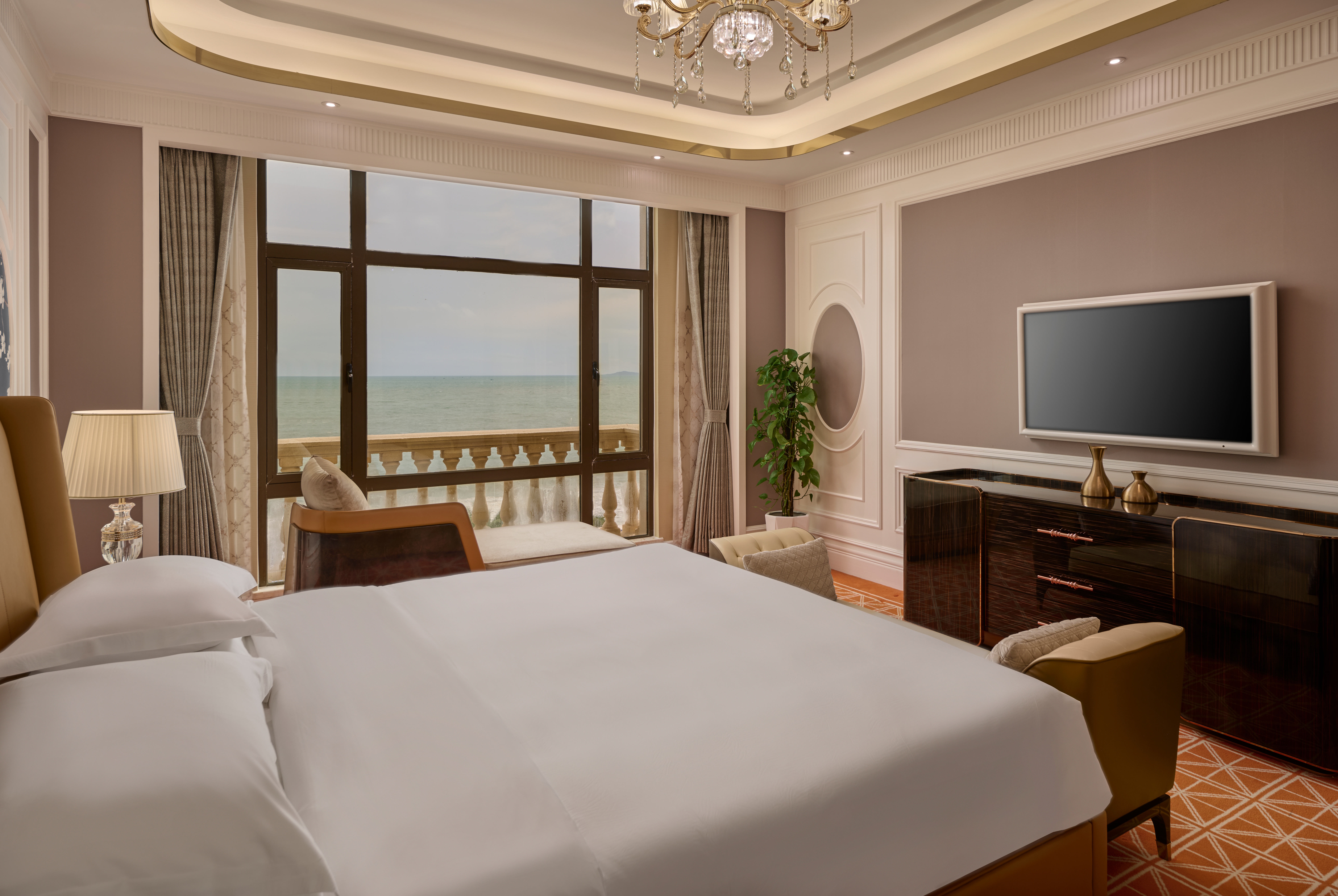 Guest room at the Ramada by Wyndham Sihanoukville Xinhaohui Palace in Sihanoukville, Other than US/Canada