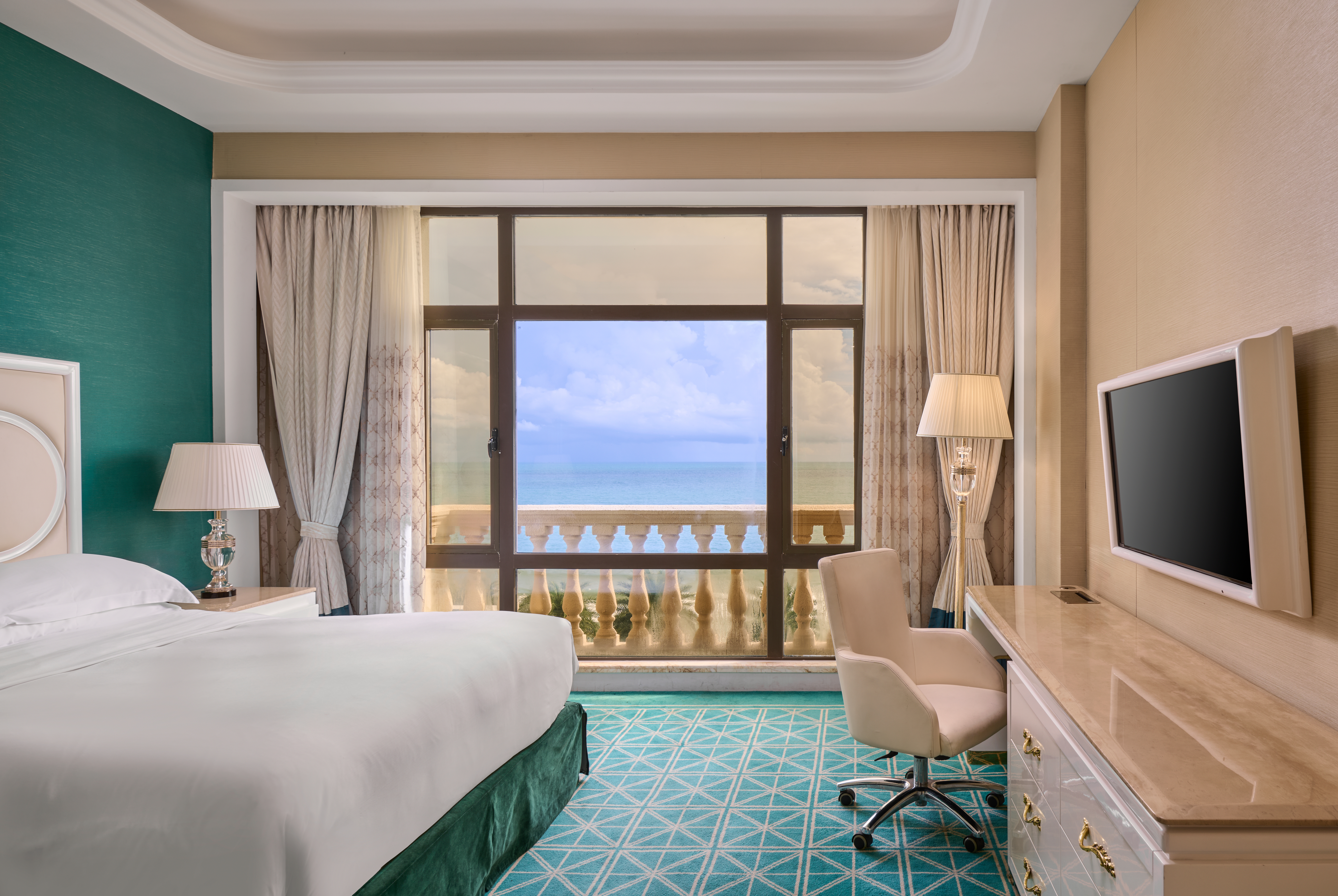 Guest room at the Ramada by Wyndham Sihanoukville Xinhaohui Palace in Sihanoukville, Other than US/Canada