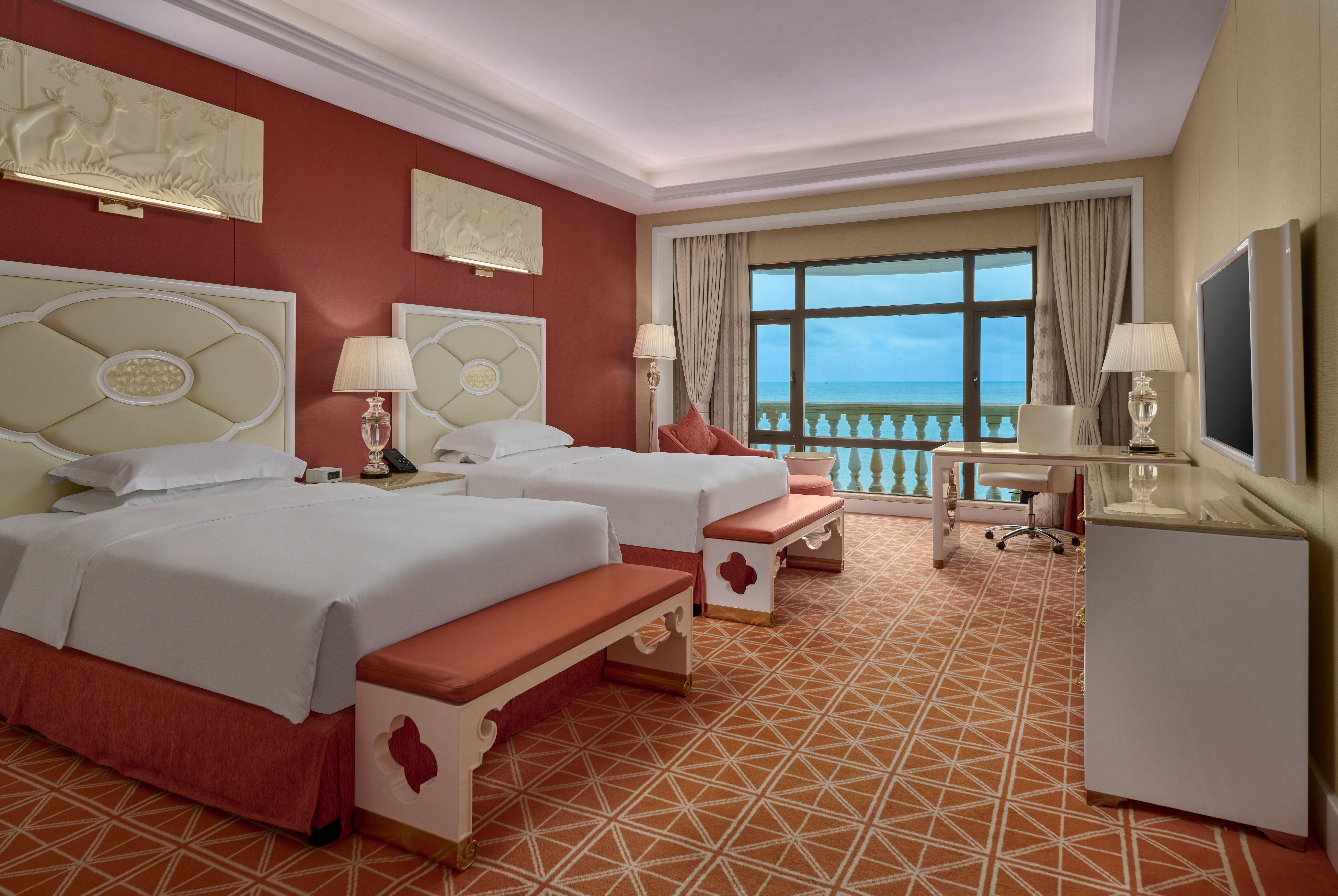Guest room at the Ramada by Wyndham Sihanoukville Xinhaohui Palace in Sihanoukville, Other than US/Canada