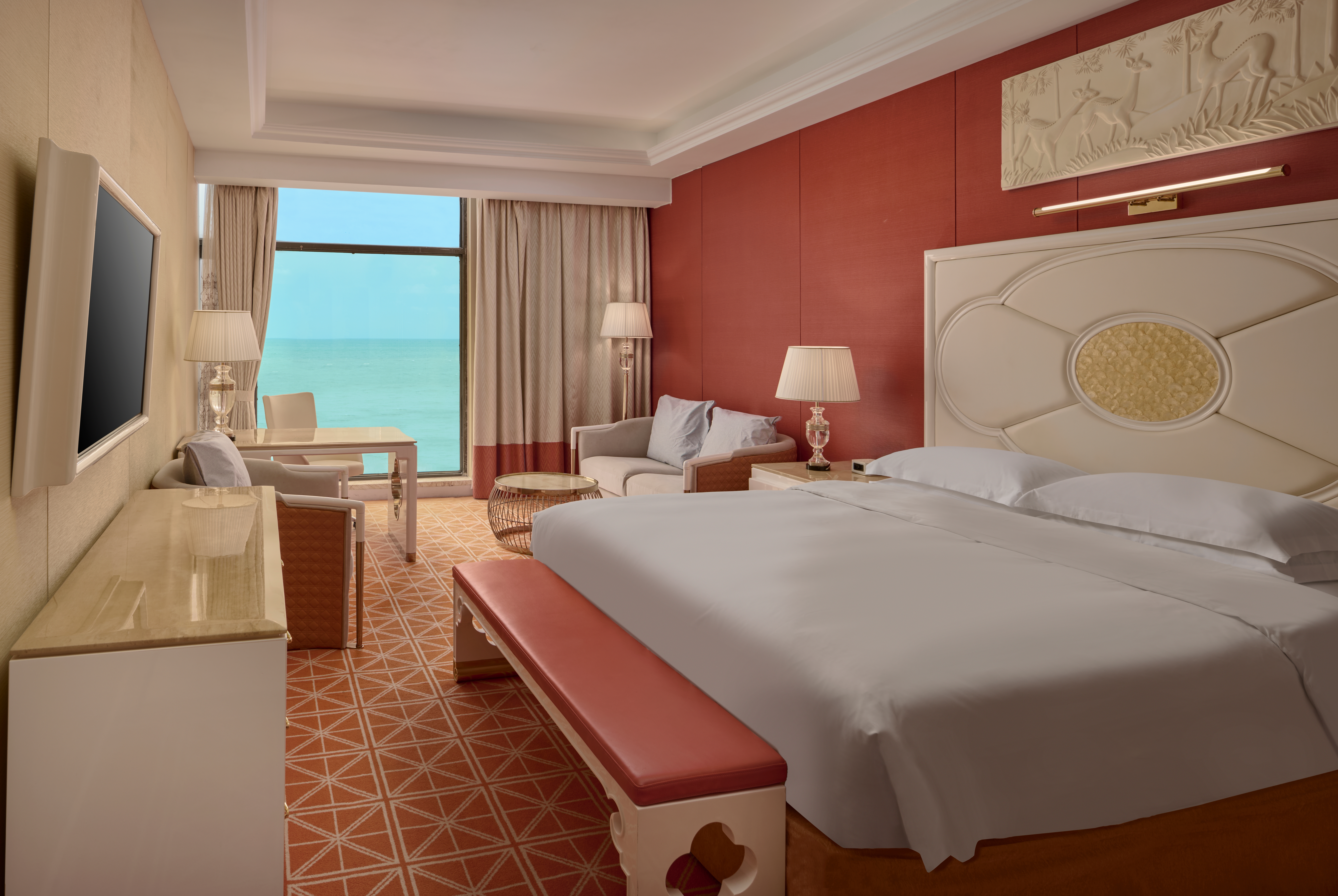 Guest room at the Ramada by Wyndham Sihanoukville Xinhaohui Palace in Sihanoukville, Other than US/Canada