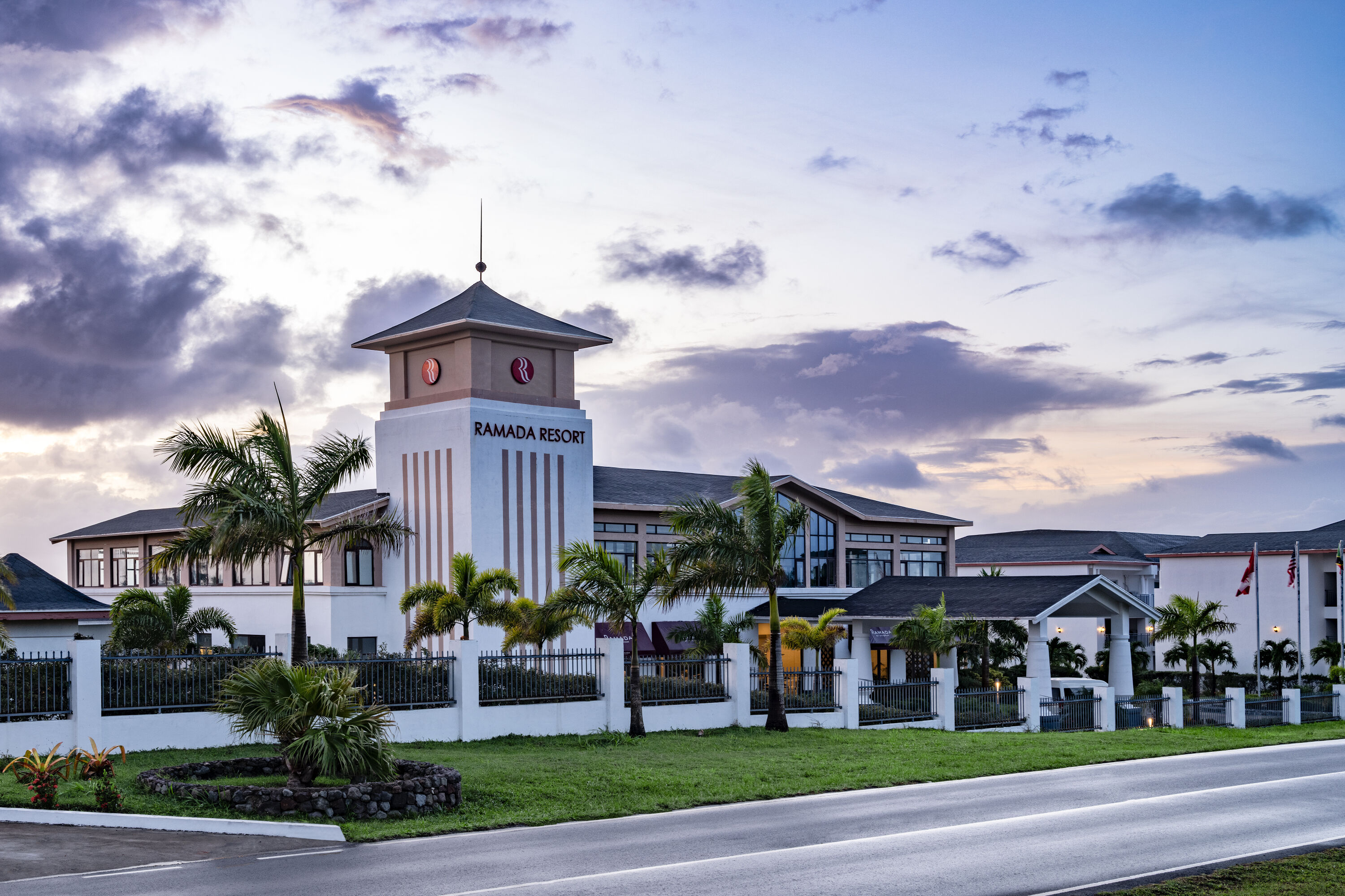 Exterior Dusk Image of Ramada by Wyndham St. Kitts Resort hotel in St. Kitts, Other than US/Canada