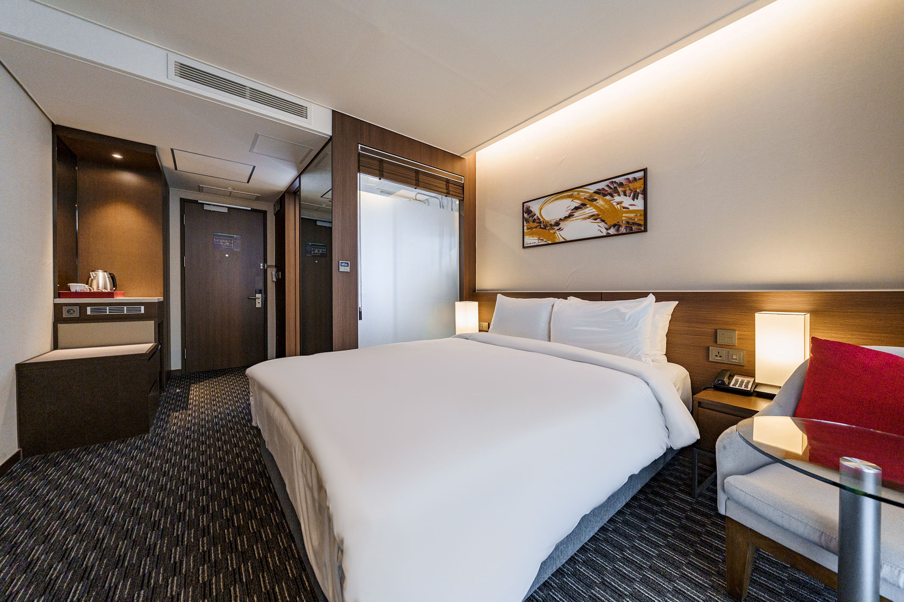 Guest room at the Ramada Encore by Wyndham Busan Station in Busan, Other than US/Canada