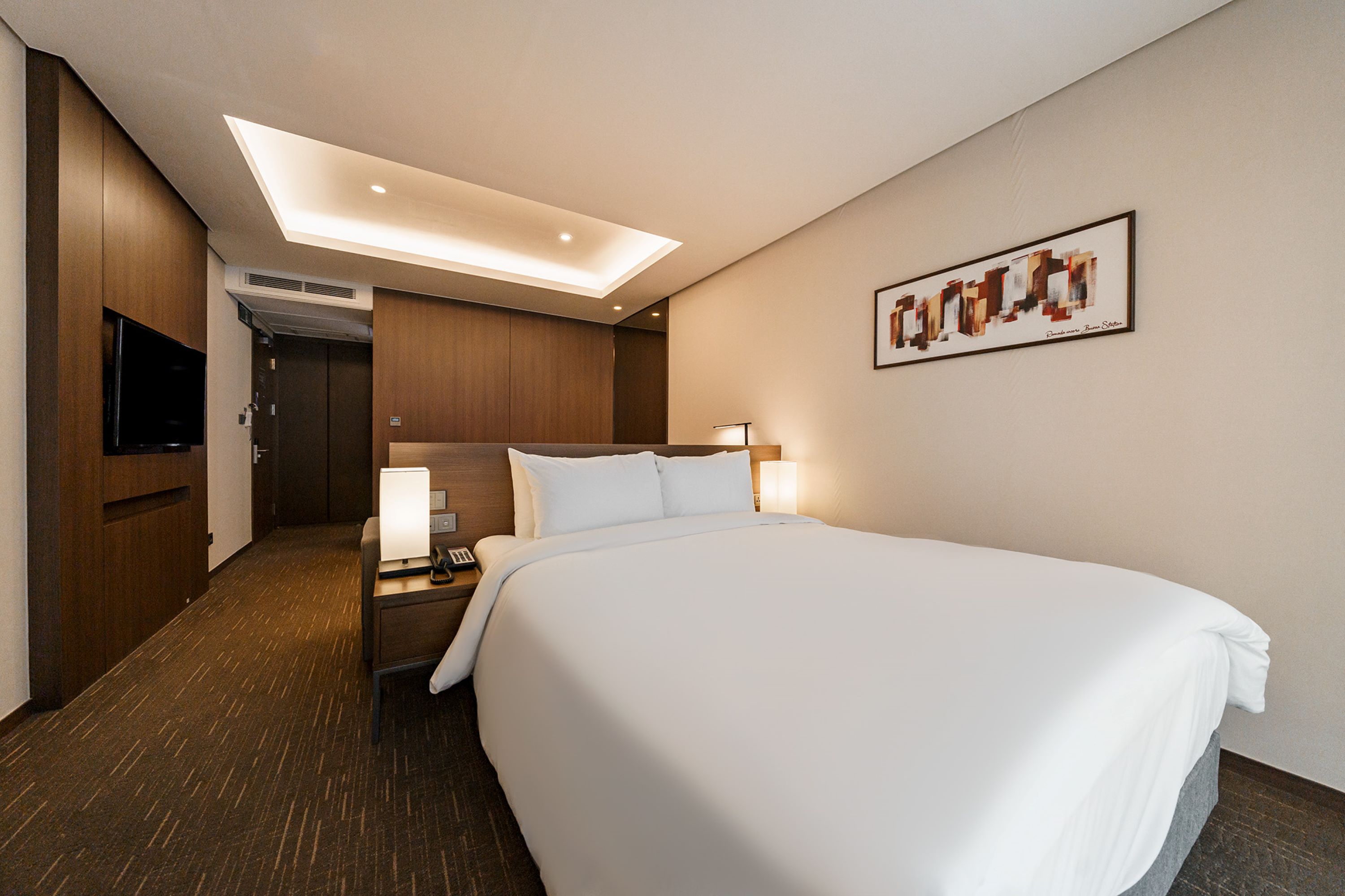 Guest room at the Ramada Encore by Wyndham Busan Station in Busan, Other than US/Canada