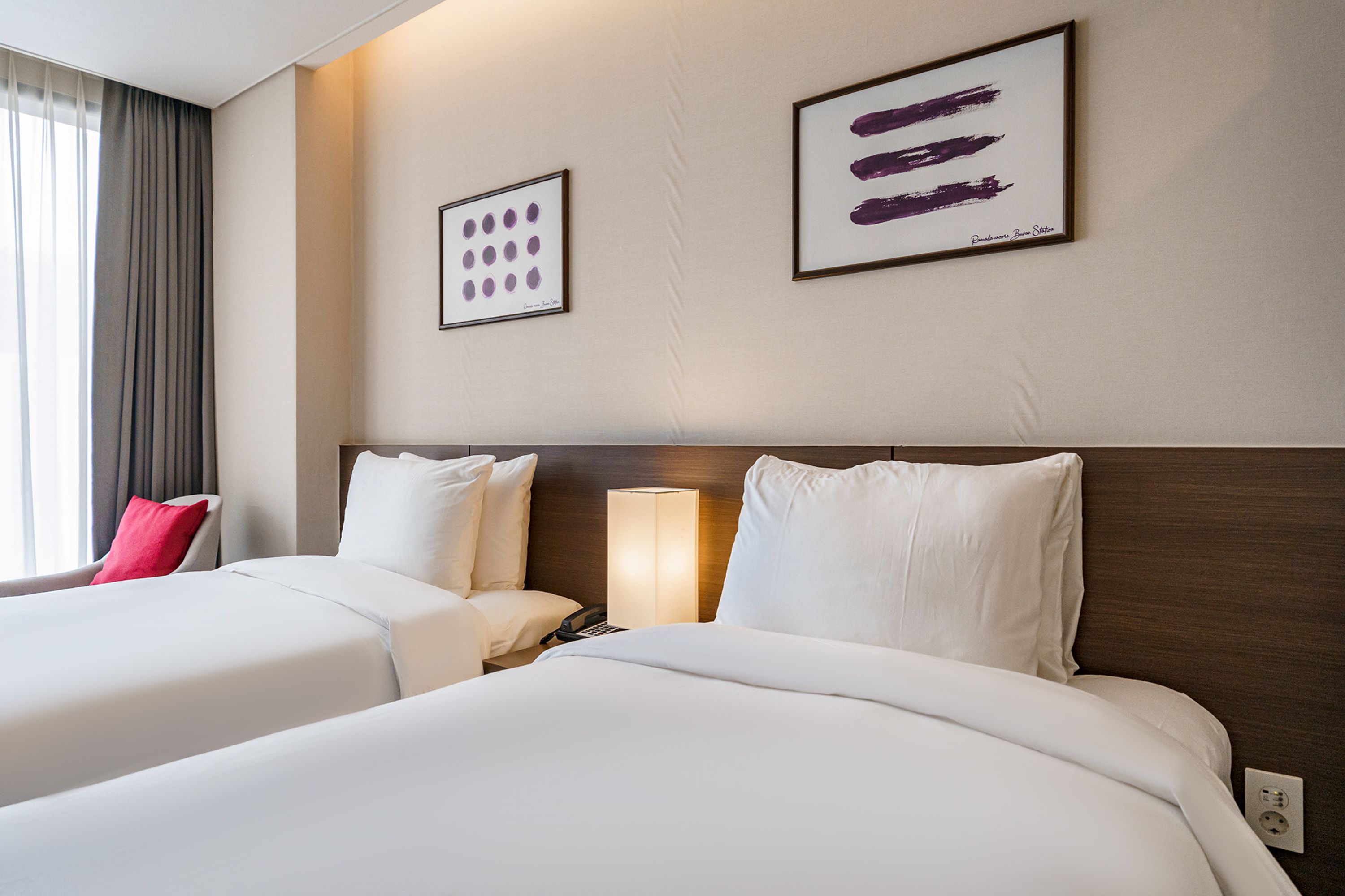 Guest room at the Ramada Encore by Wyndham Busan Station in Busan, Other than US/Canada