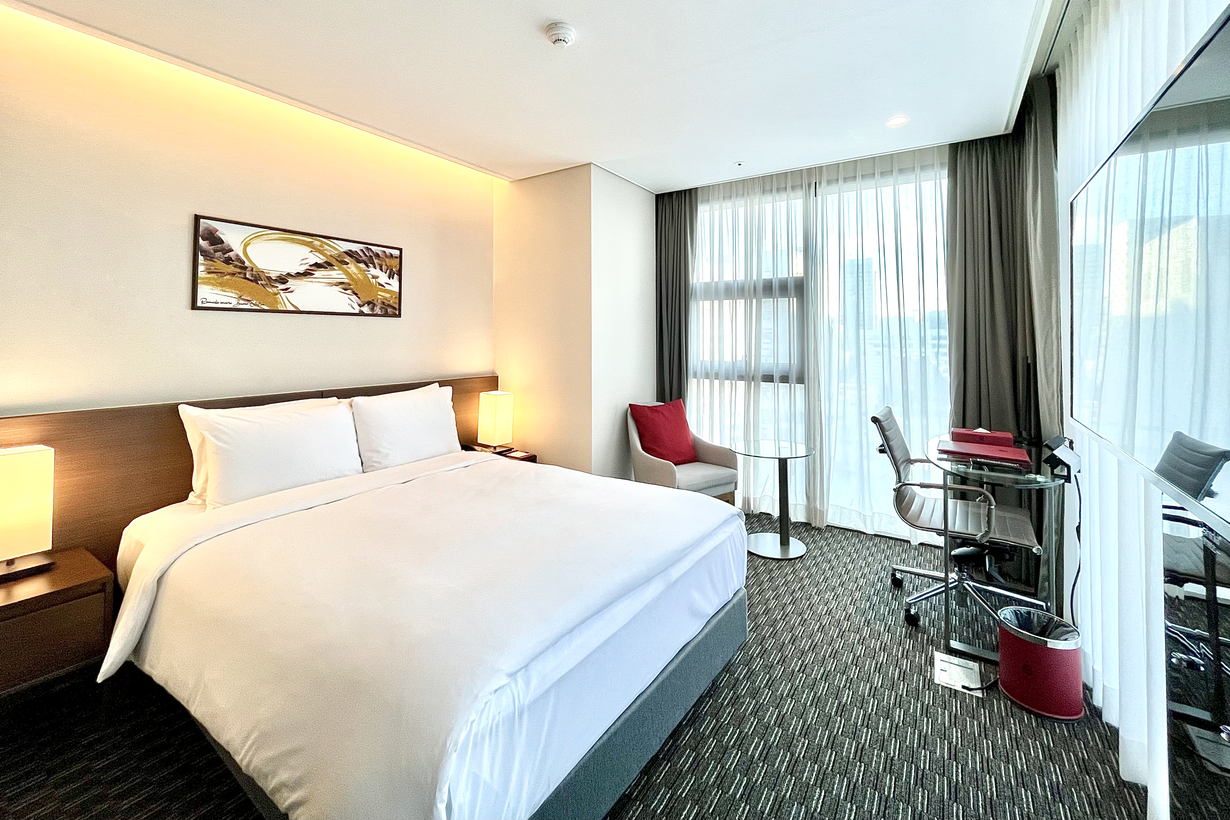 Guest room at the Ramada Encore by Wyndham Busan Station in Busan, Other than US/Canada