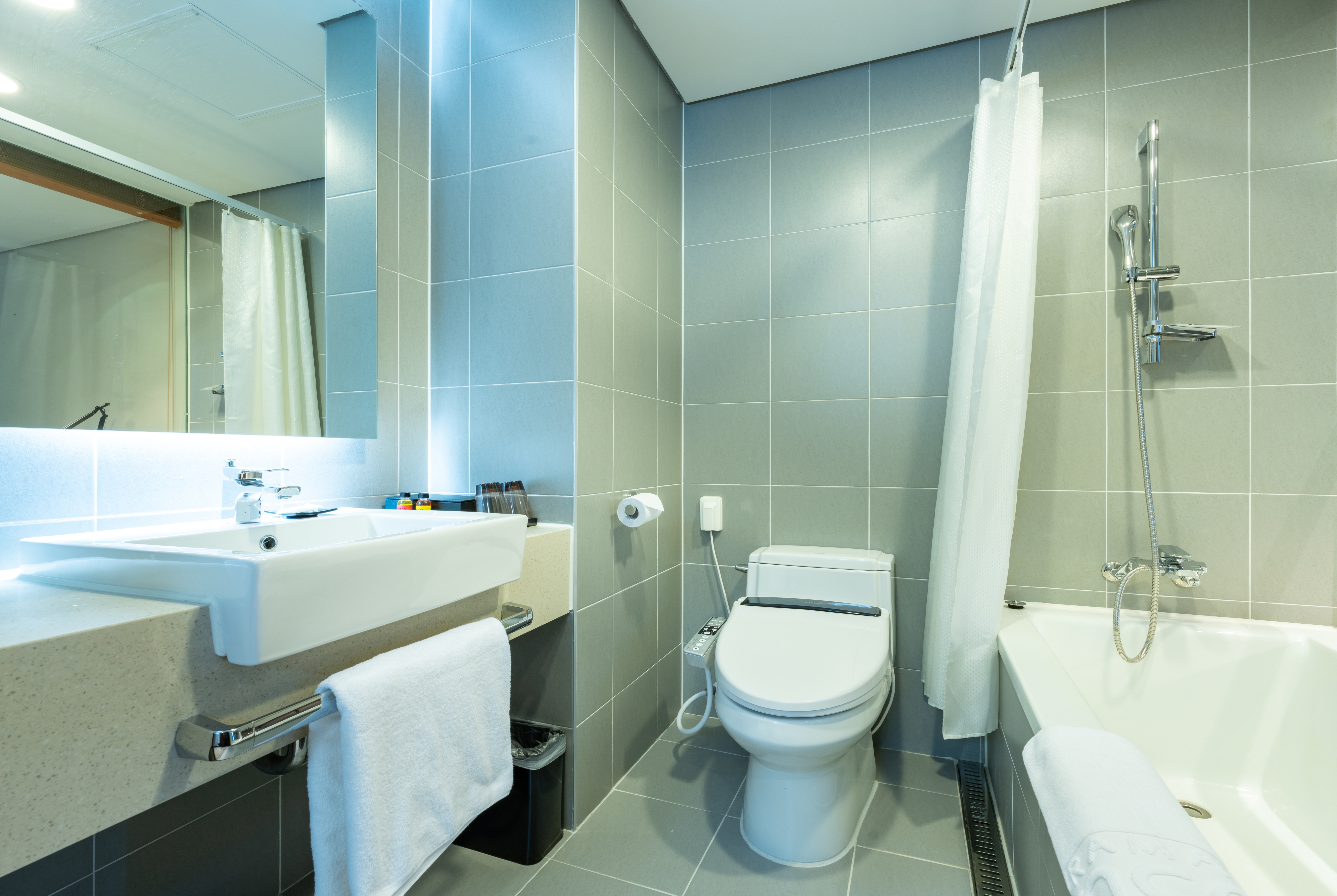 Guest room bath at the Ramada Encore by Wyndham CheonAn in Cheonan-SI, Other than US/Canada