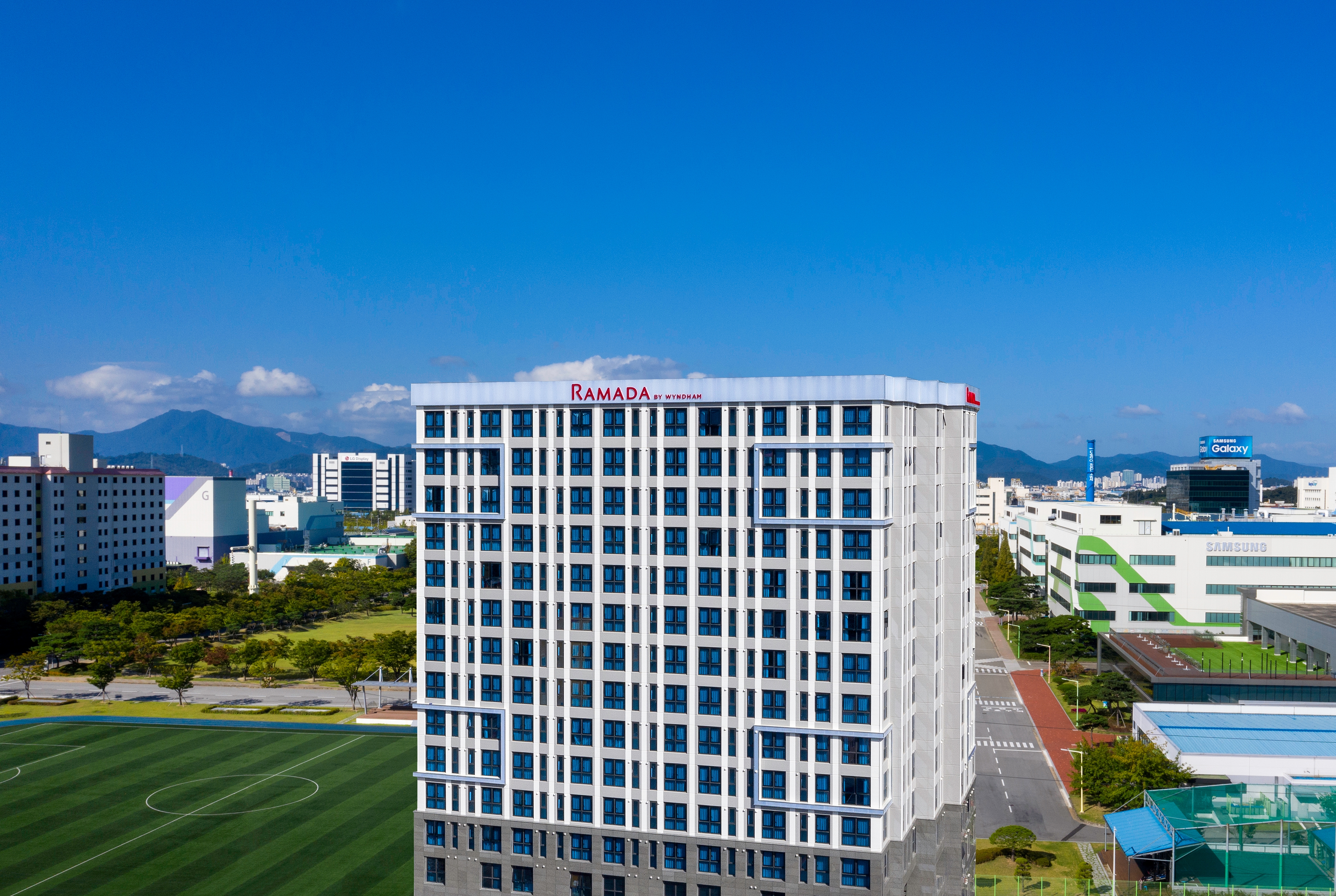 Exterior Day Image of Ramada by Wyndham Gumi hotel in Gumi, Other than US/Canada