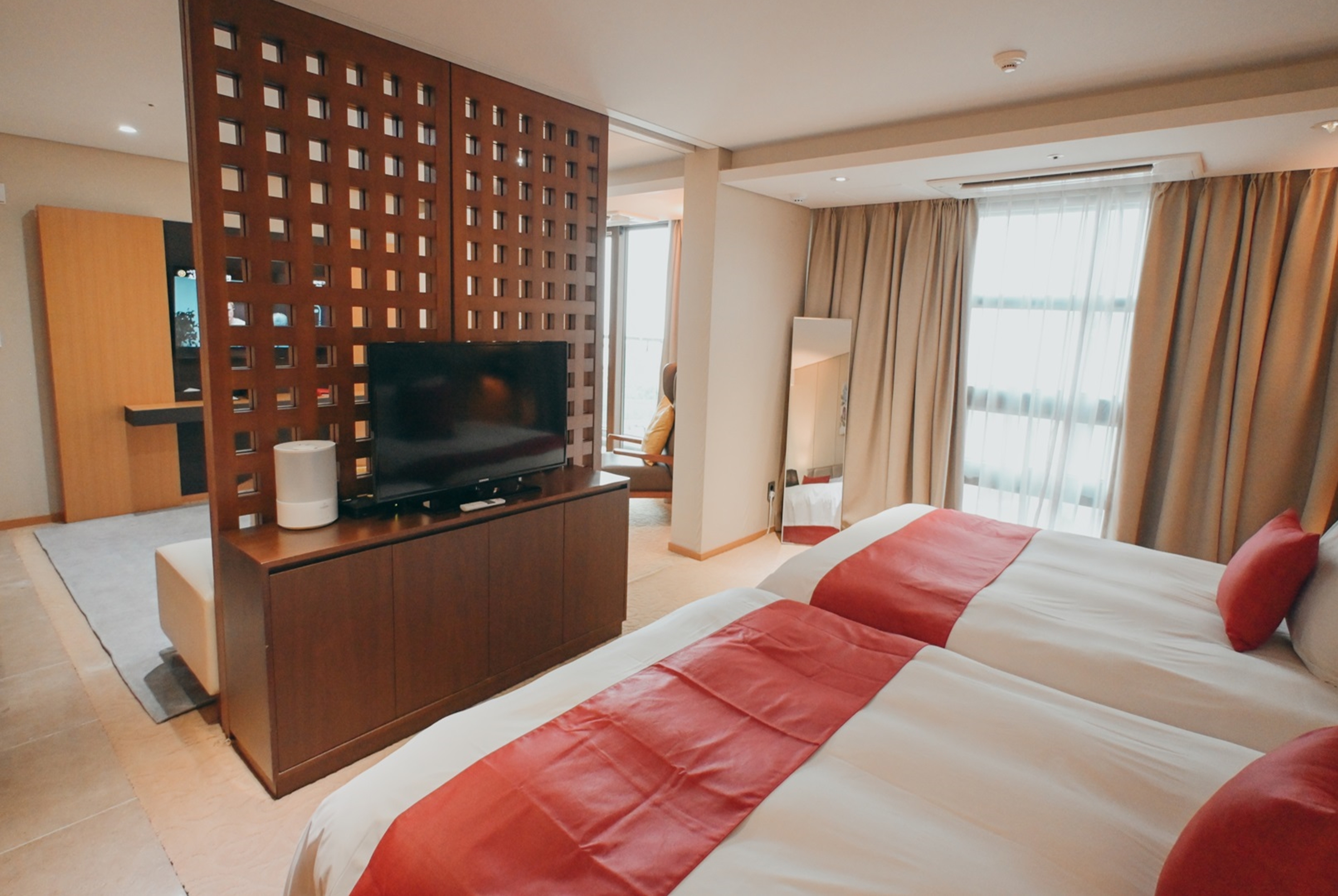 Guest room at the Ramada by Wyndham Jeju Hamdeok in Jeju, Other than US/Canada
