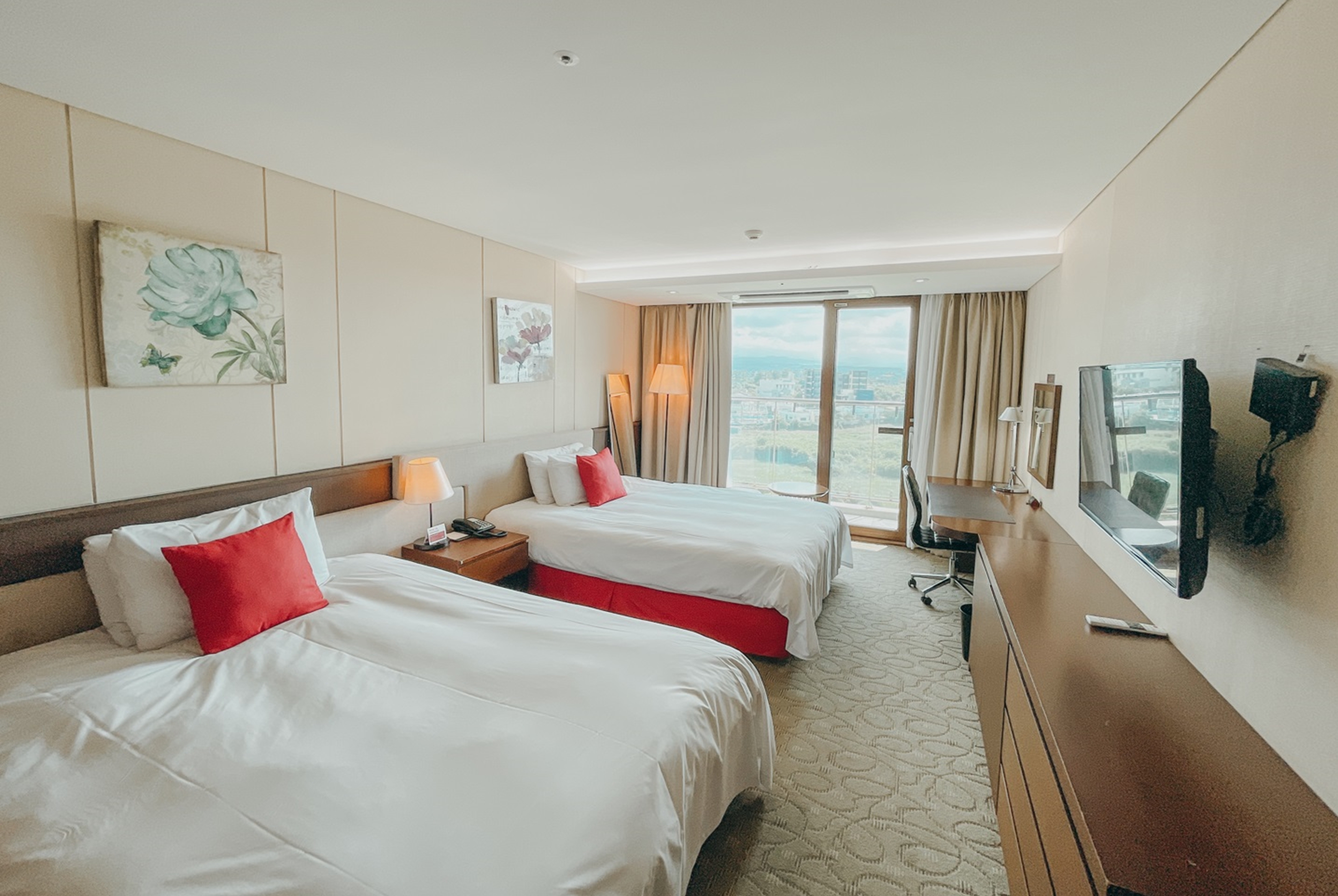 Guest room at the Ramada by Wyndham Jeju Hamdeok in Jeju, Other than US/Canada