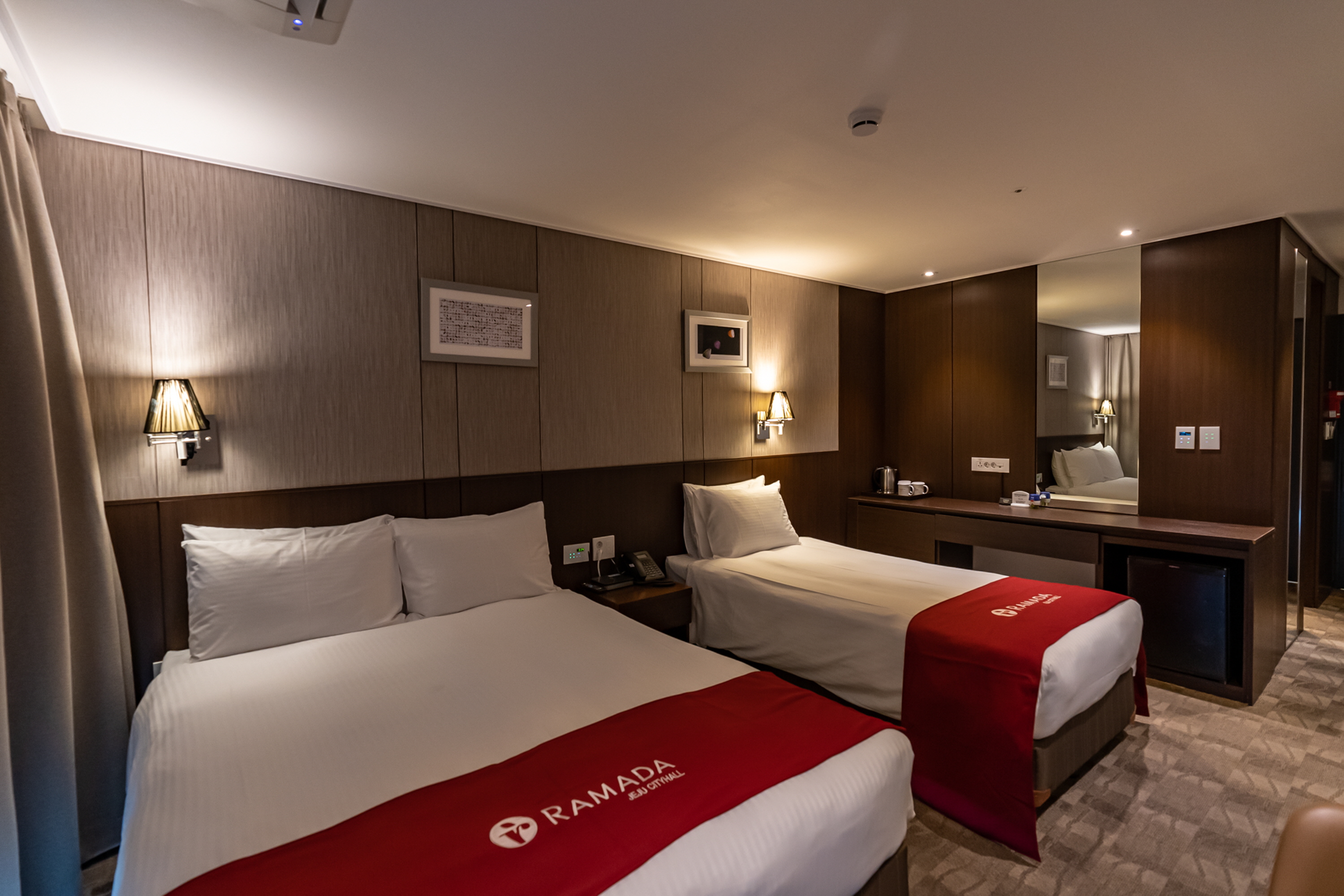 Guest room at the Ramada by Wyndham Jeju City Hall in Jeju, Other than US/Canada