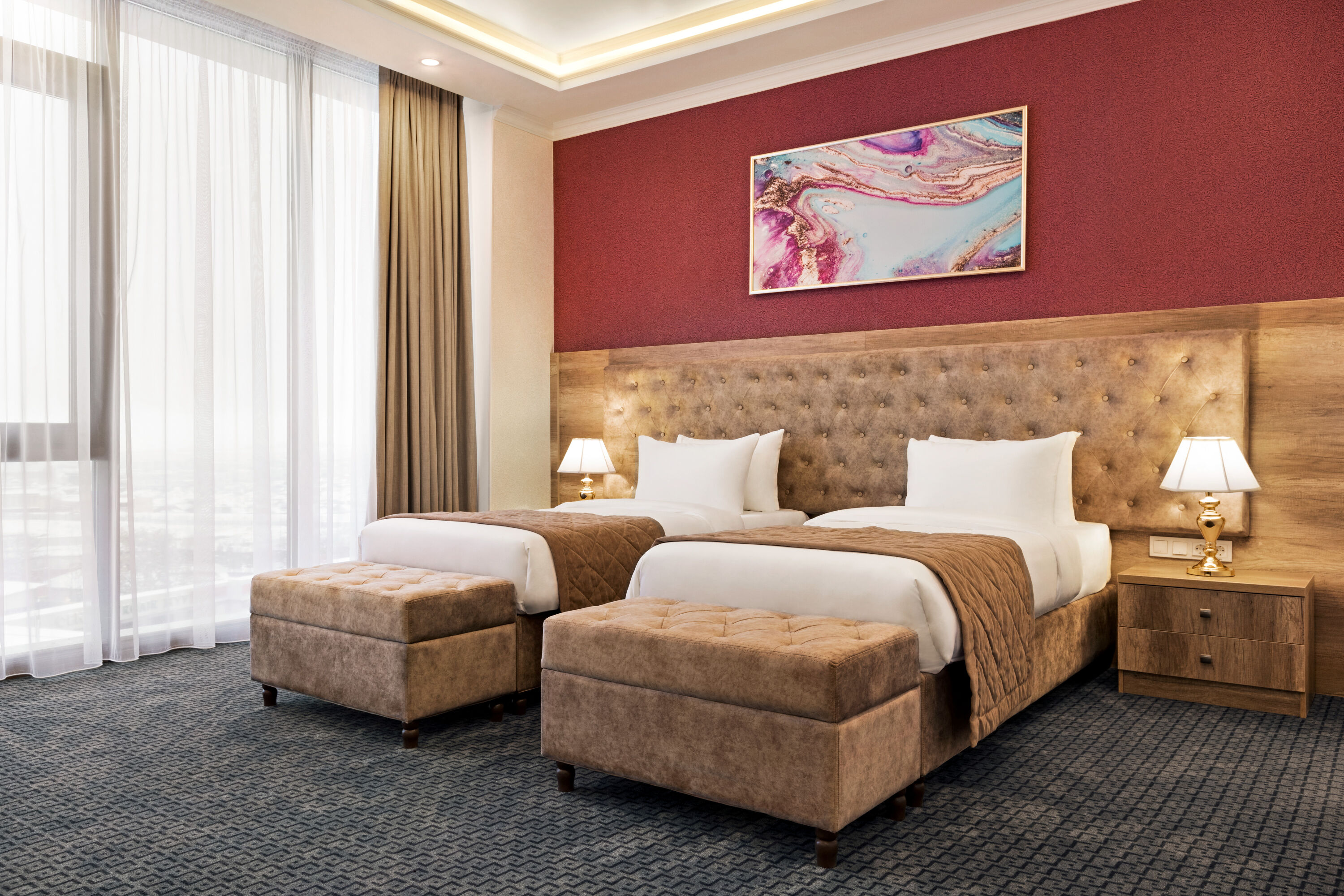 Guest room at the Ramada by Wyndham Shymkent in Shymkent, Other than US/Canada