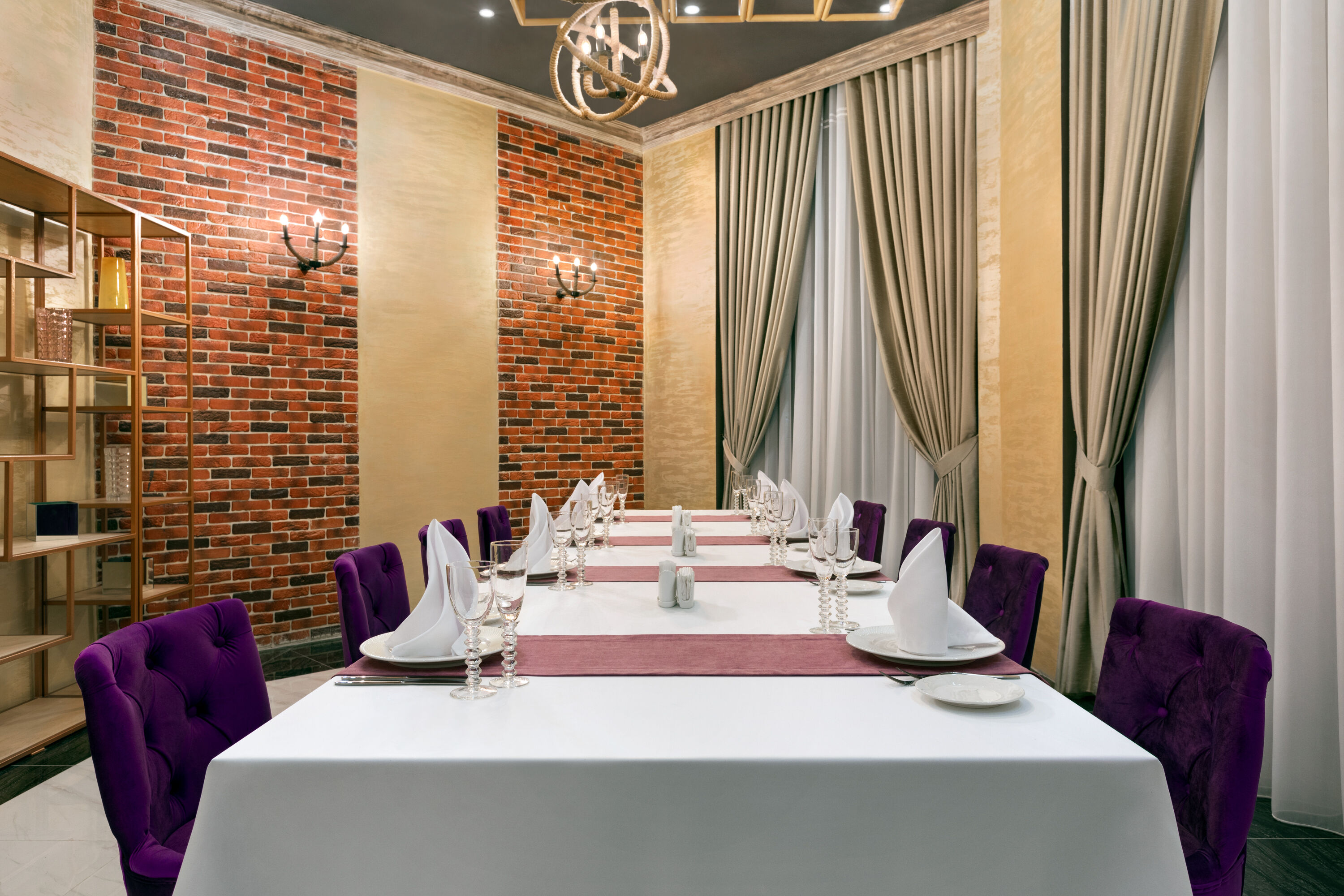 Ramada by Wyndham Shymkent restaurant private dining area in Shymkent, Other than US/Canada