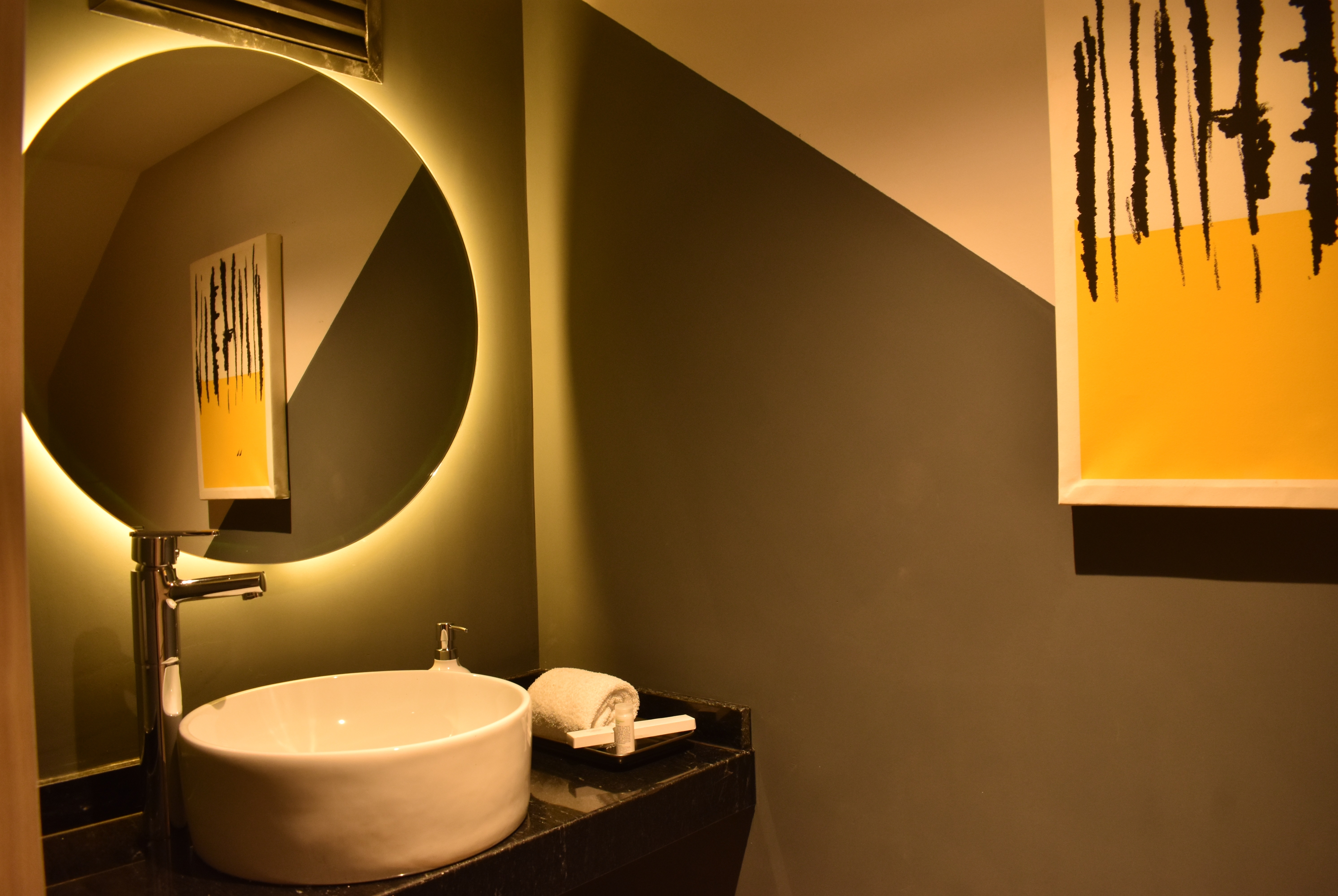 Guest room bath at the Ramada by Wyndham Mexico City Santa Fe in Mexico City, Other than US/Canada