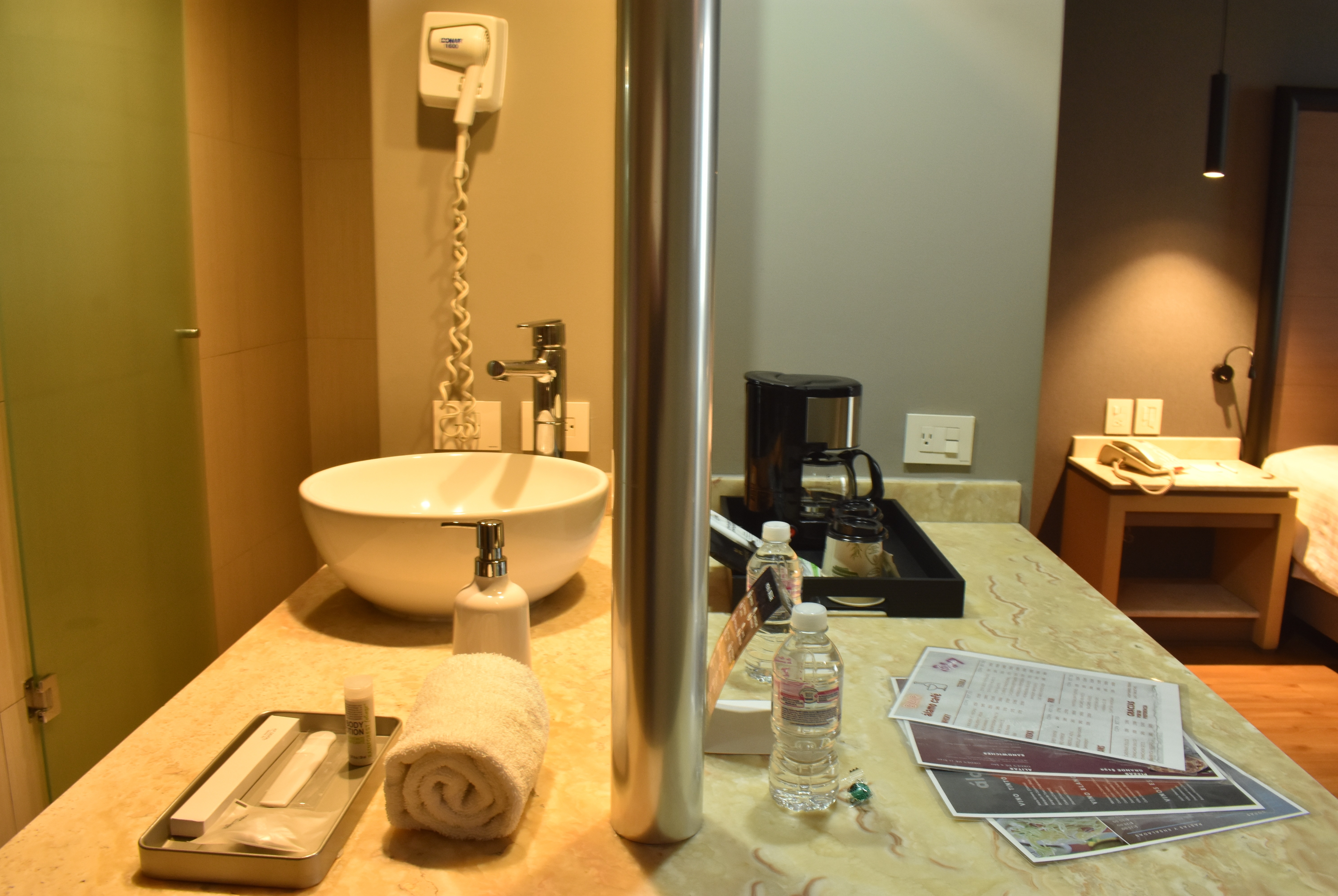 Guest room bath at the Ramada by Wyndham Mexico City Santa Fe in Mexico City, Other than US/Canada