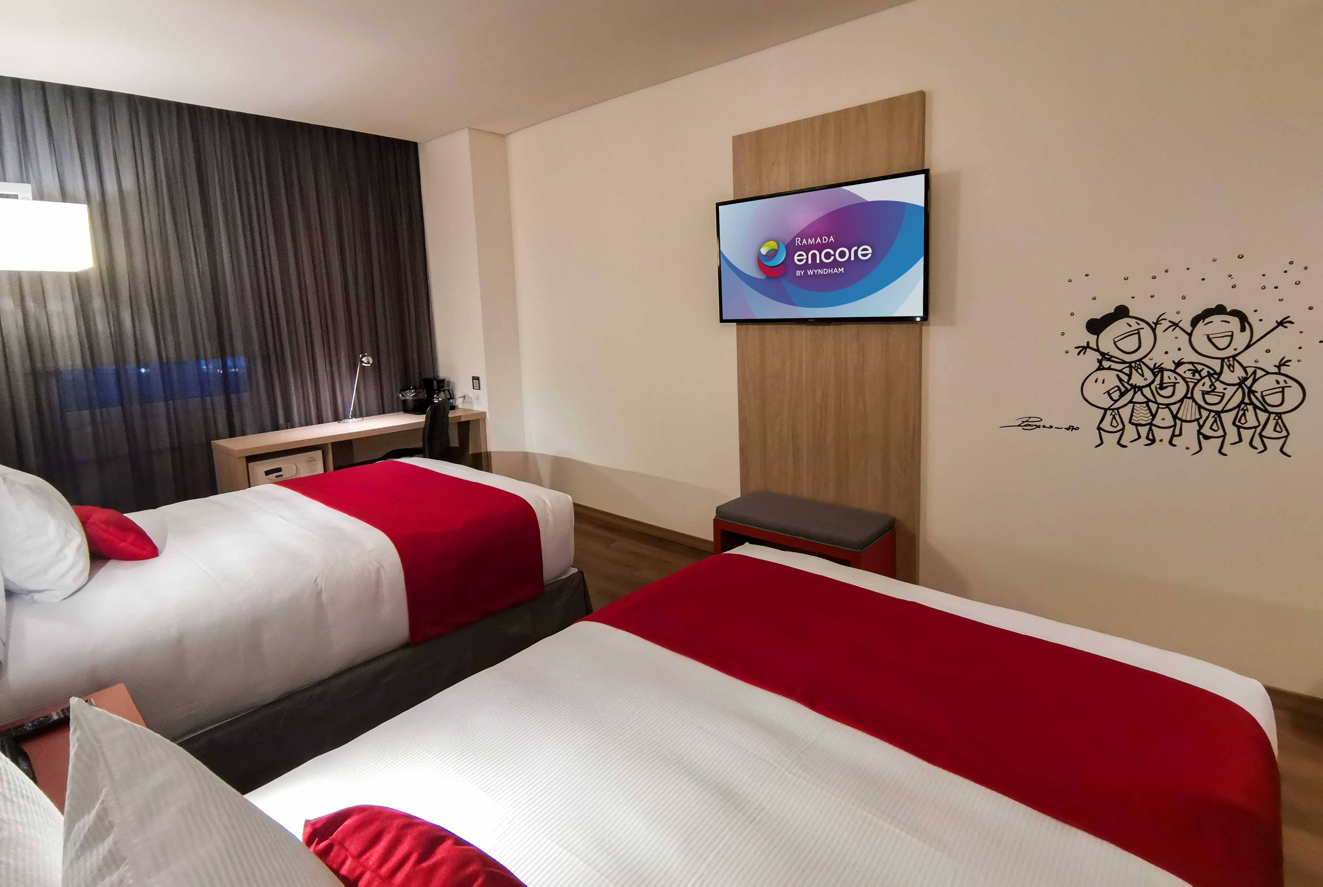 Guest room at the Ramada Encore by Wyndham Monterrey Apodaca Zona Aeropuerto in Monterrey, Other than US/Canada