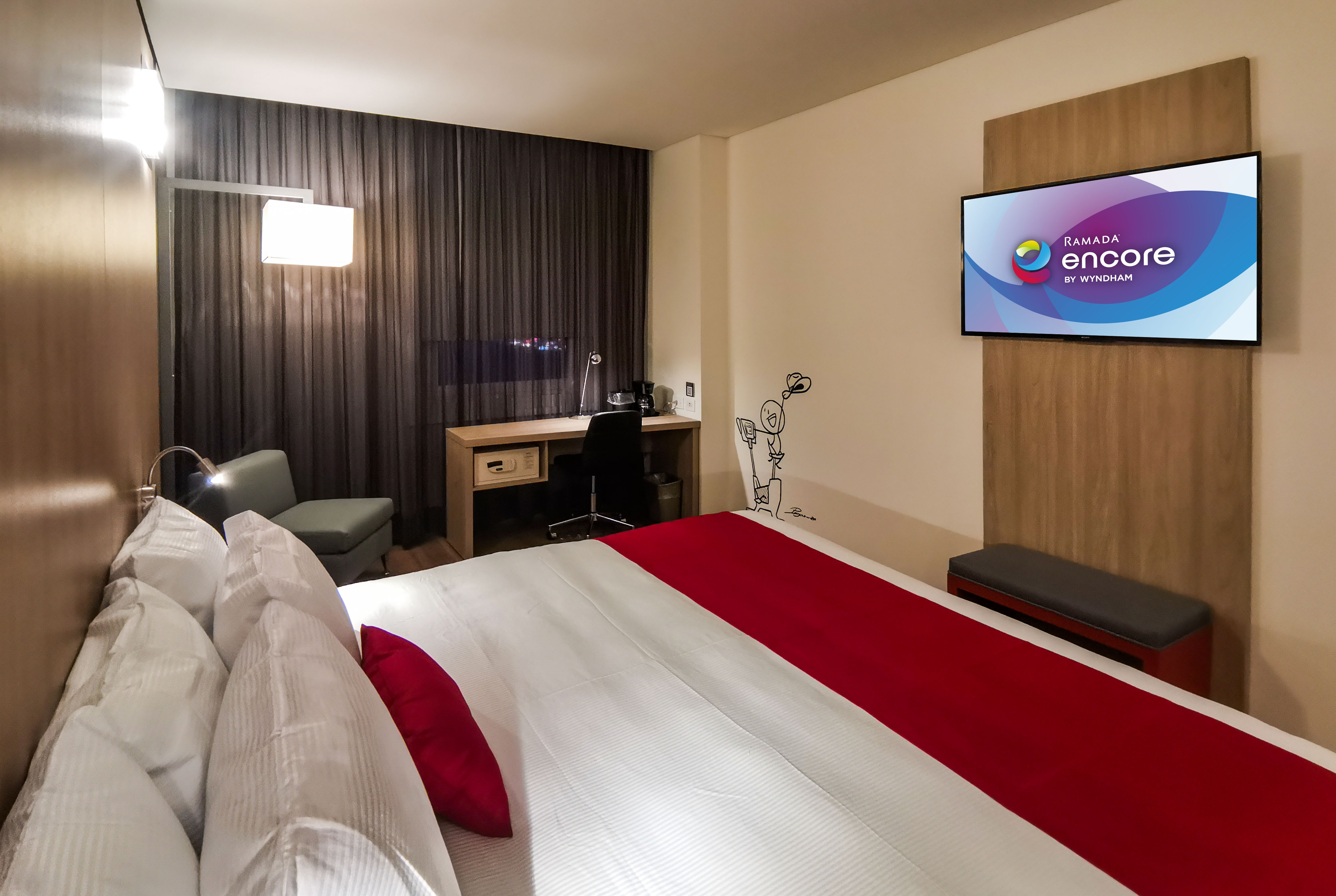 Guest room at the Ramada Encore by Wyndham Monterrey Apodaca Zona Aeropuerto in Monterrey, Other than US/Canada