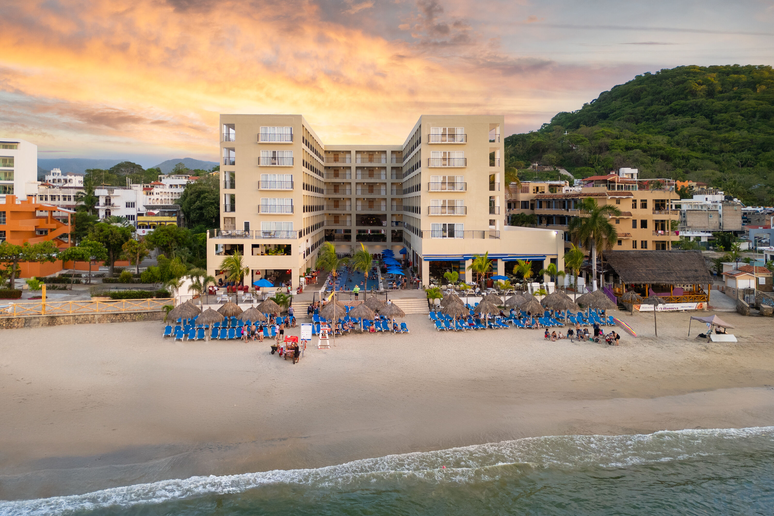 Aerial View of Decameron La Marina Guayabitos, Ramada All Inclusive Resort hotel in Rincon de Guayabitos, Other than US/Canada