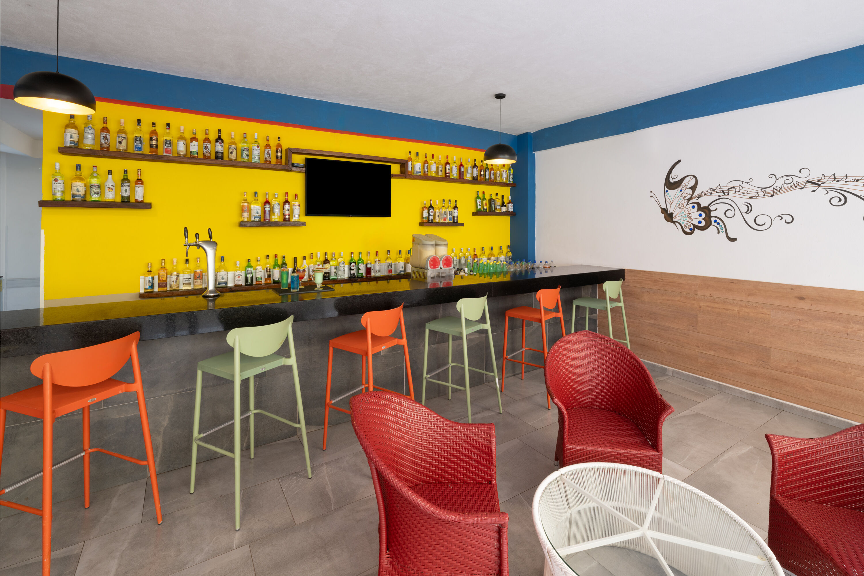 Pool bar at the Decameron La Marina Guayabitos, Ramada All Inclusive Resort in Rincon de Guayabitos, Other than US/Canada