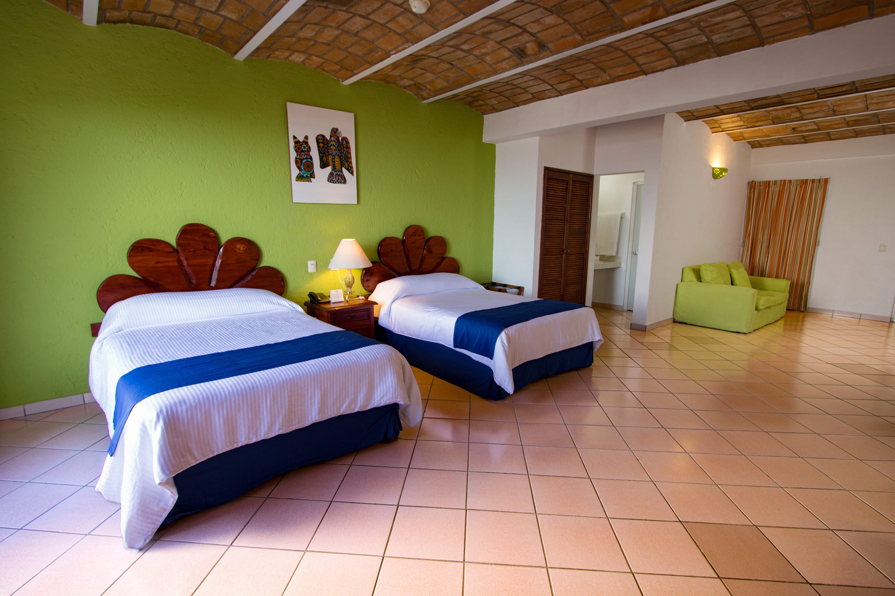 Guest room at the Decameron Los Cocos Guayabitos, Ramada All Inclusive Resort in Rincon de Guayabitos, Other than US/Canada