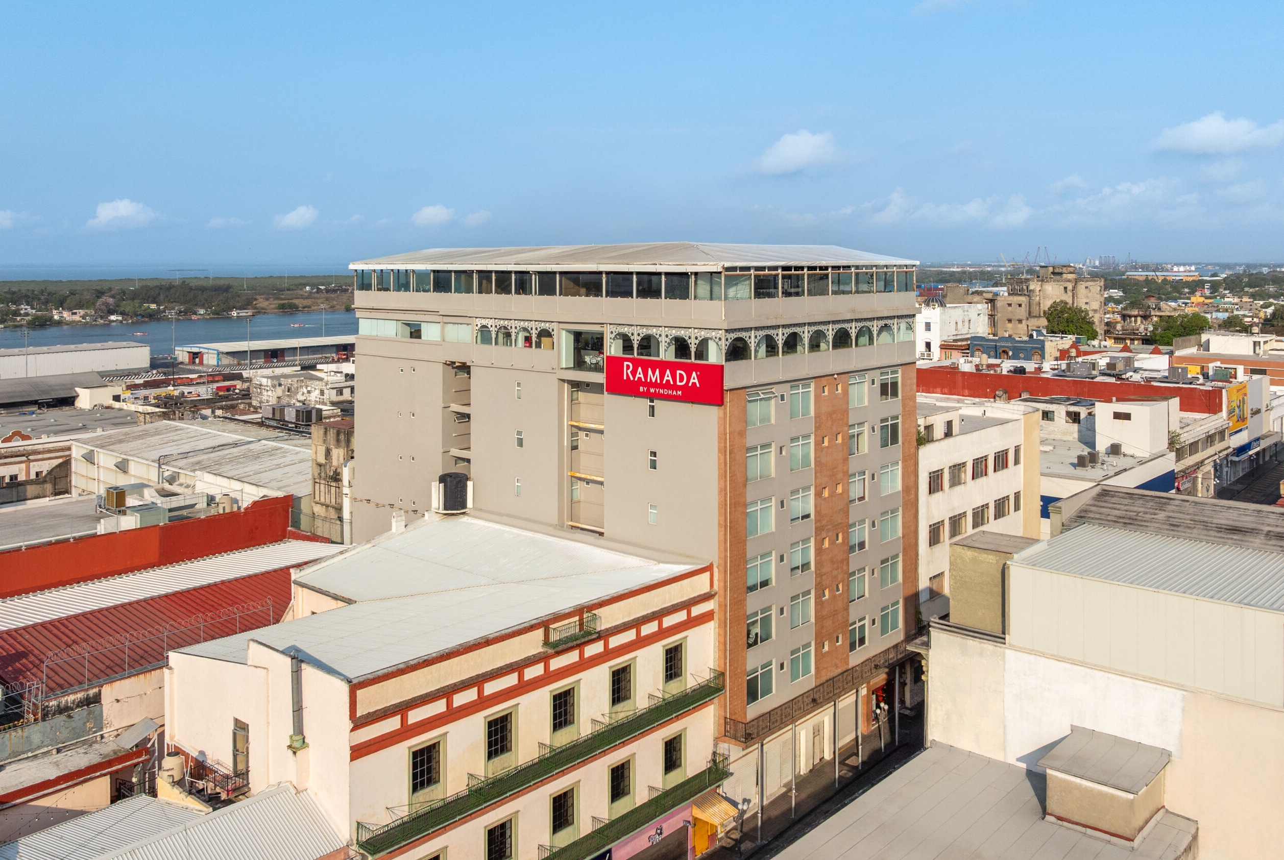 Aerial View of Ramada by Wyndham Tampico Centro hotel in Tampico, Other than US/Canada