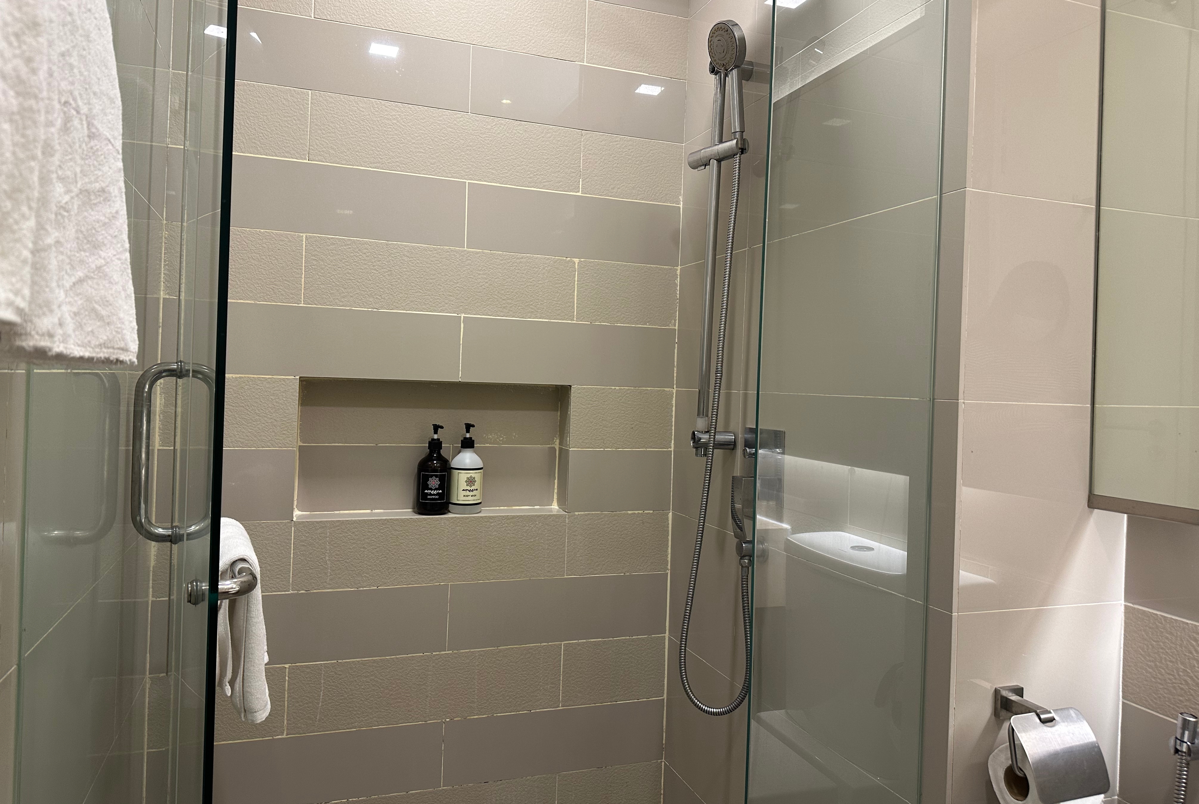 Guest room bath at the Ramada Suites by Wyndham Kuala Lumpur City Centre in Kuala Lumpur, Other than US/Canada