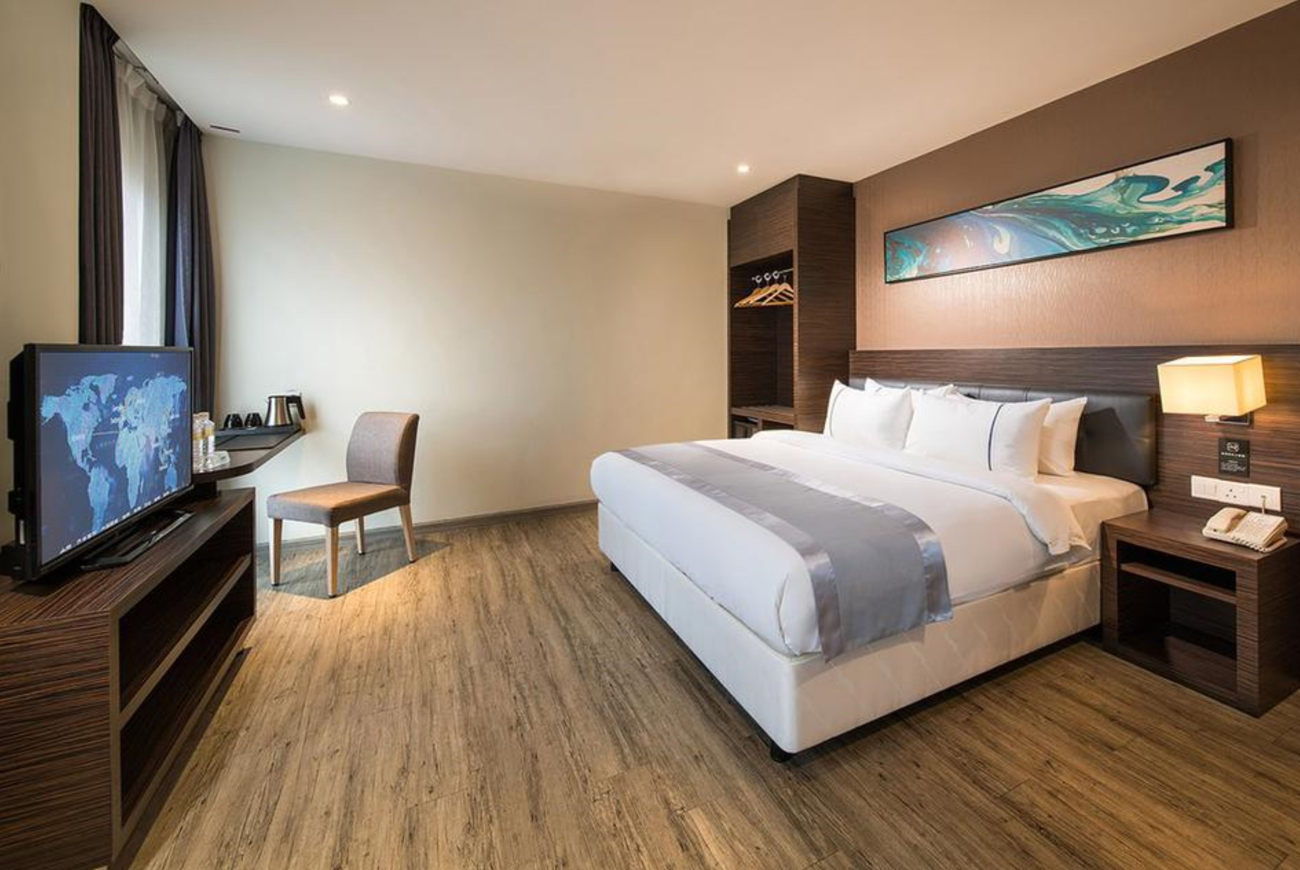 Guest room at the Ramada Encore by Wyndham Chinatown Kuala Lumpur in Kuala Lumpur, Other than US/Canada