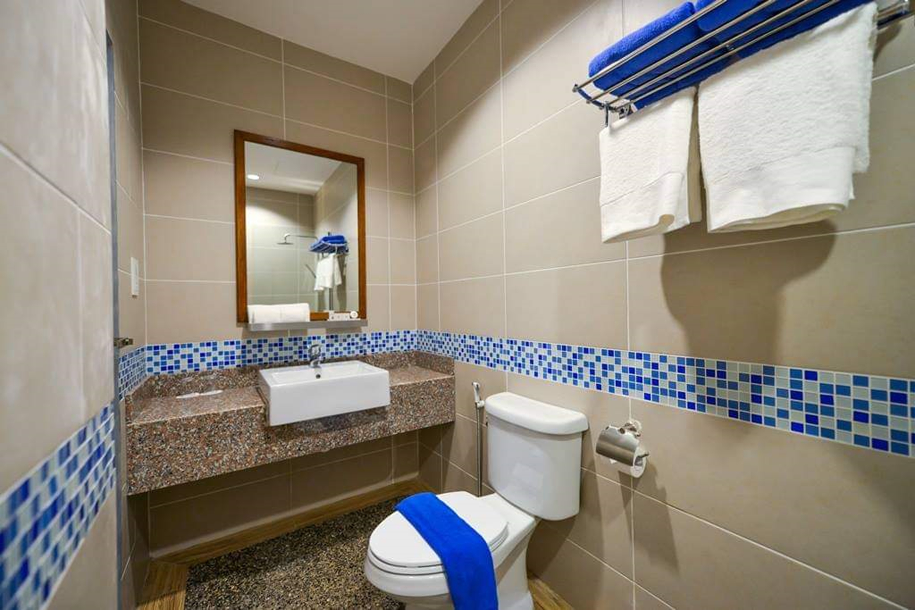 Guest room bath at the Ramada by Wyndham Langkawi Marina in Langkawi, Other than US/Canada