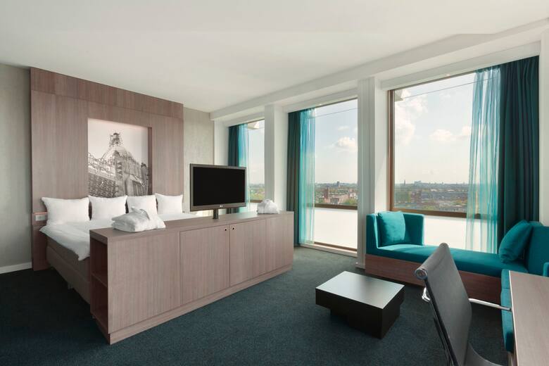 Guest room at the Ramada Apollo Amsterdam Centre in Amsterdam, Other than US/Canada