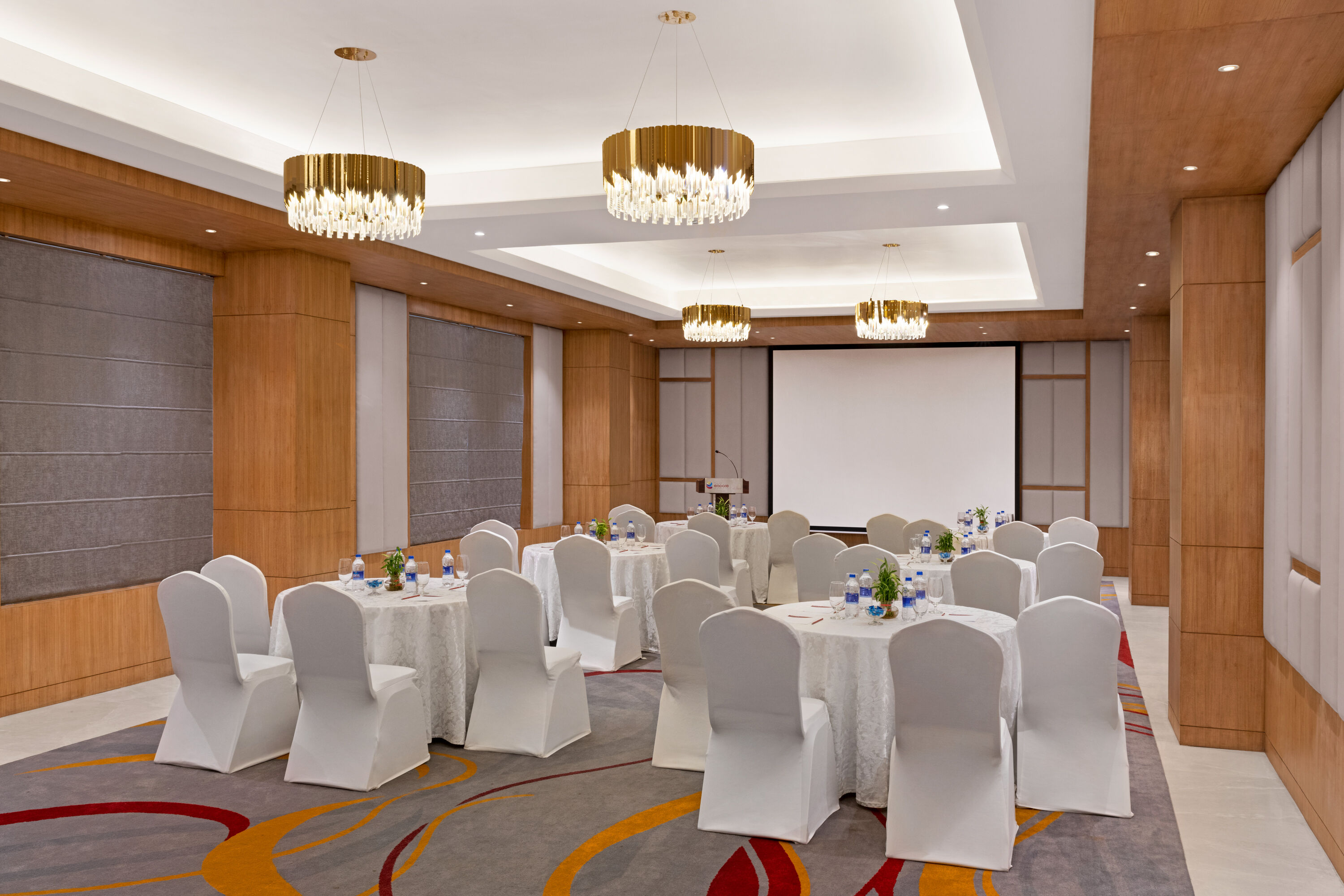 Meeting room banquet rounds at Ramada Encore by Wyndham Kathmandu Thamel in Kathmandu, Other than US/Canada