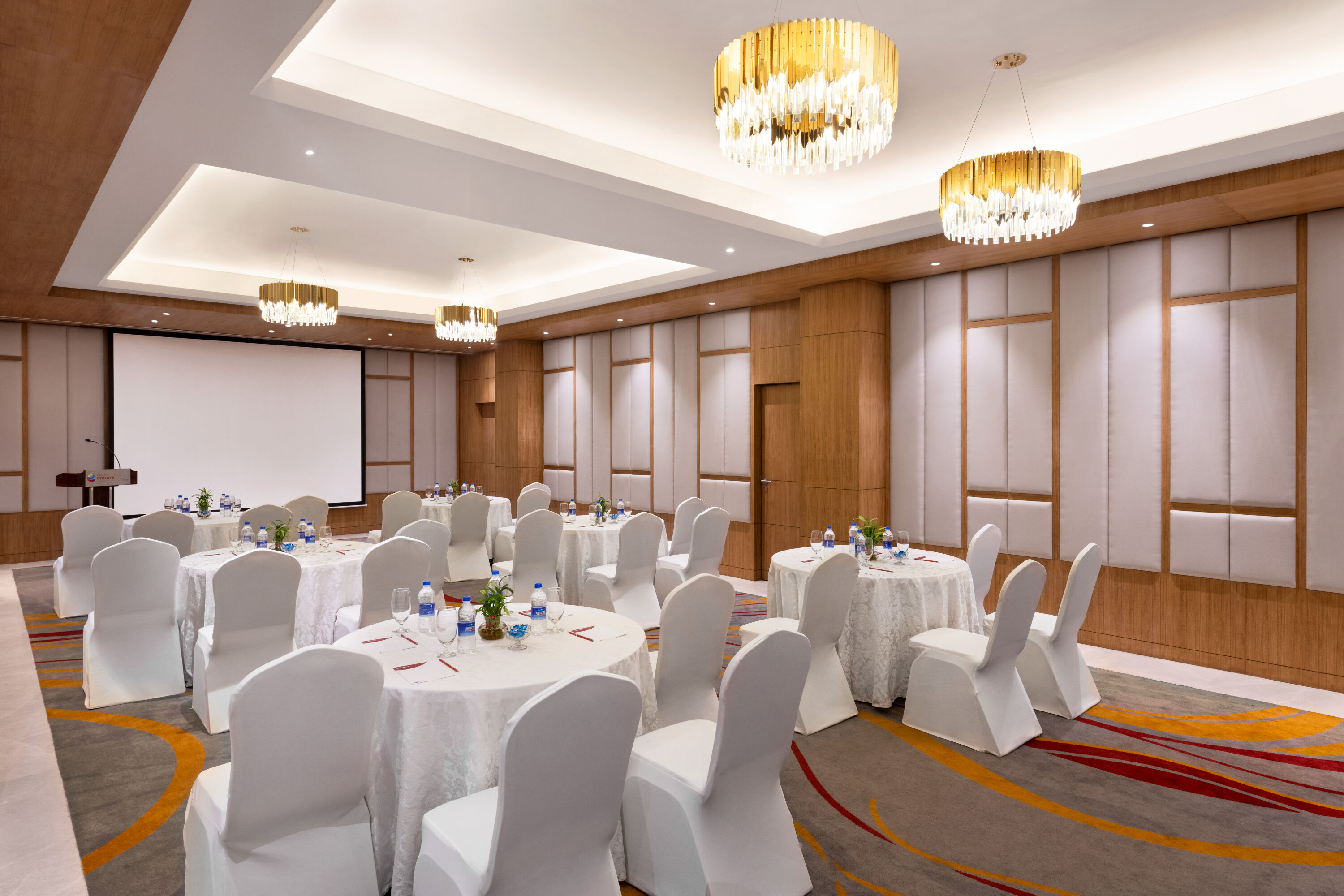 Meeting room banquet rounds at Ramada Encore by Wyndham Kathmandu Thamel in Kathmandu, Other than US/Canada
