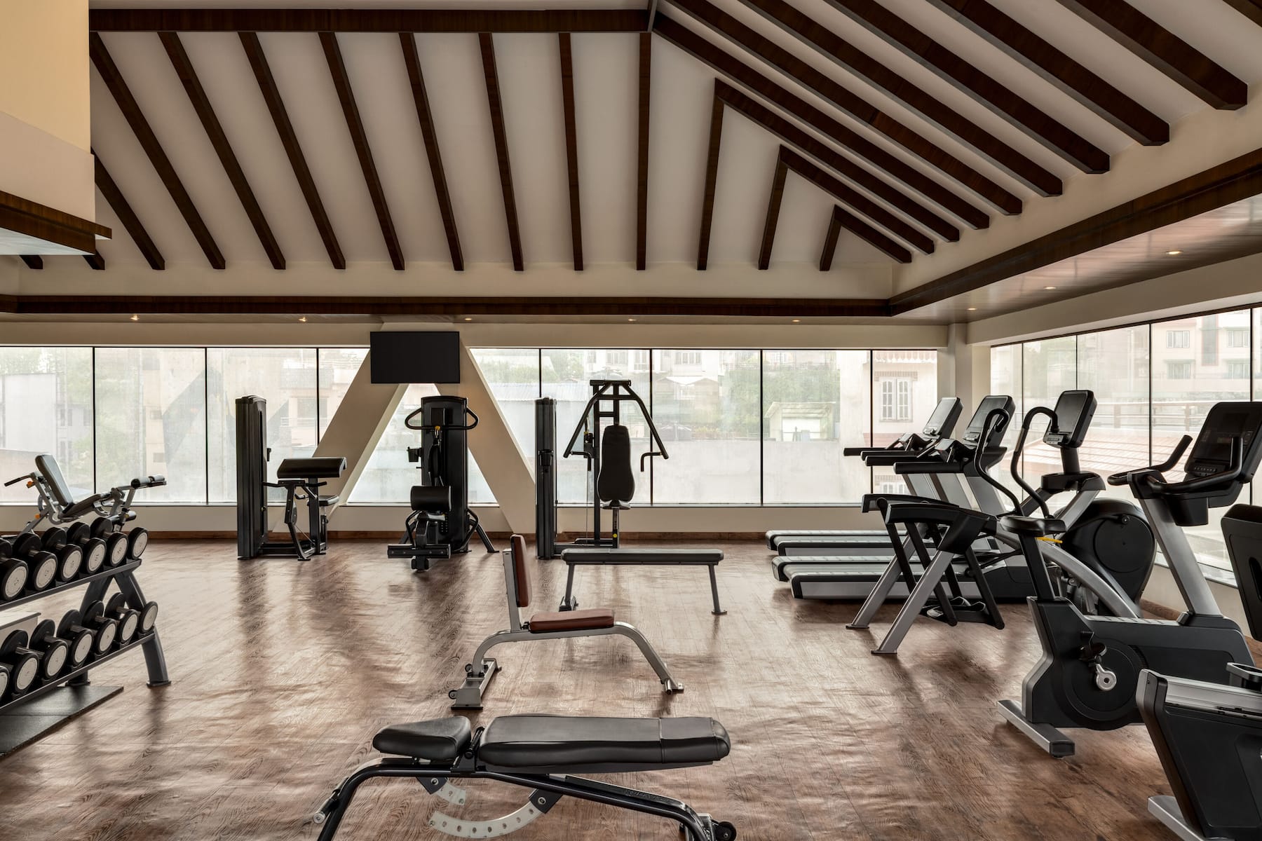 Fitness room at Ramada by Wyndham Kathmandu Dhumbarahi in Kathmandu, Other than US/Canada