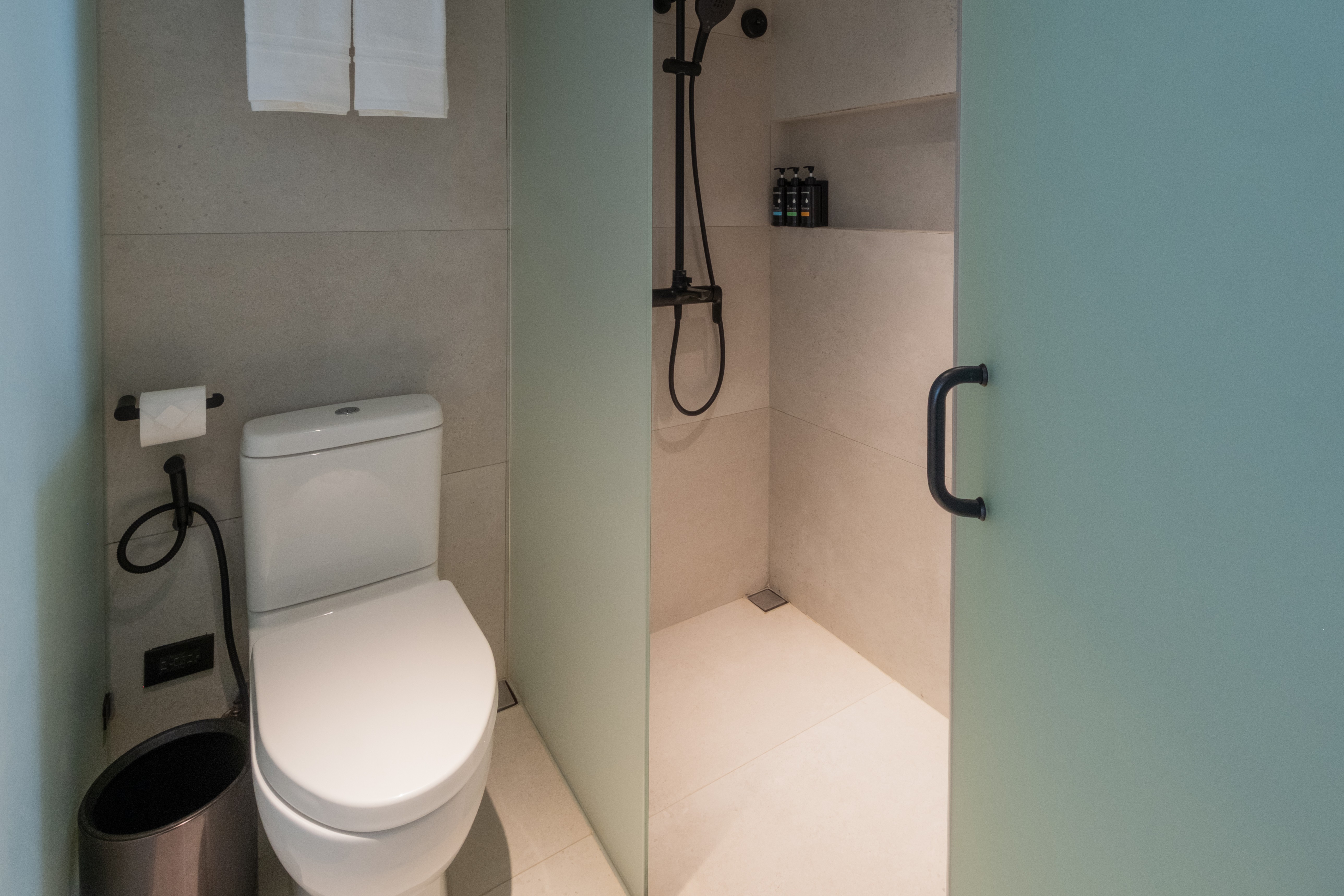 Guest room bath at the Ramada Encore by Wyndham Boracay White Beach in Malay, Other than US/Canada