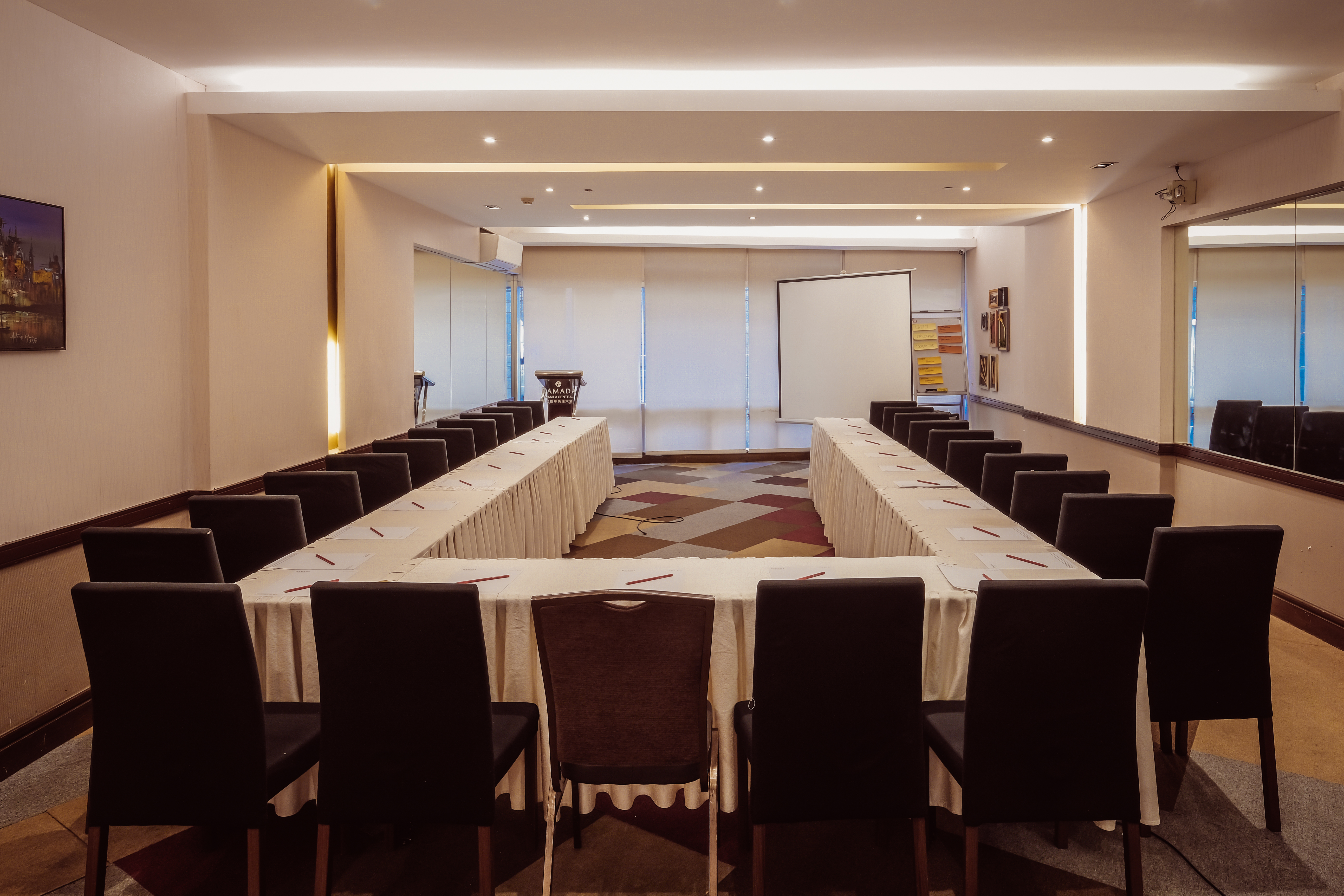 U-shape meeting room at Ramada by Wyndham Manila Central in Manila, Other than US/Canada