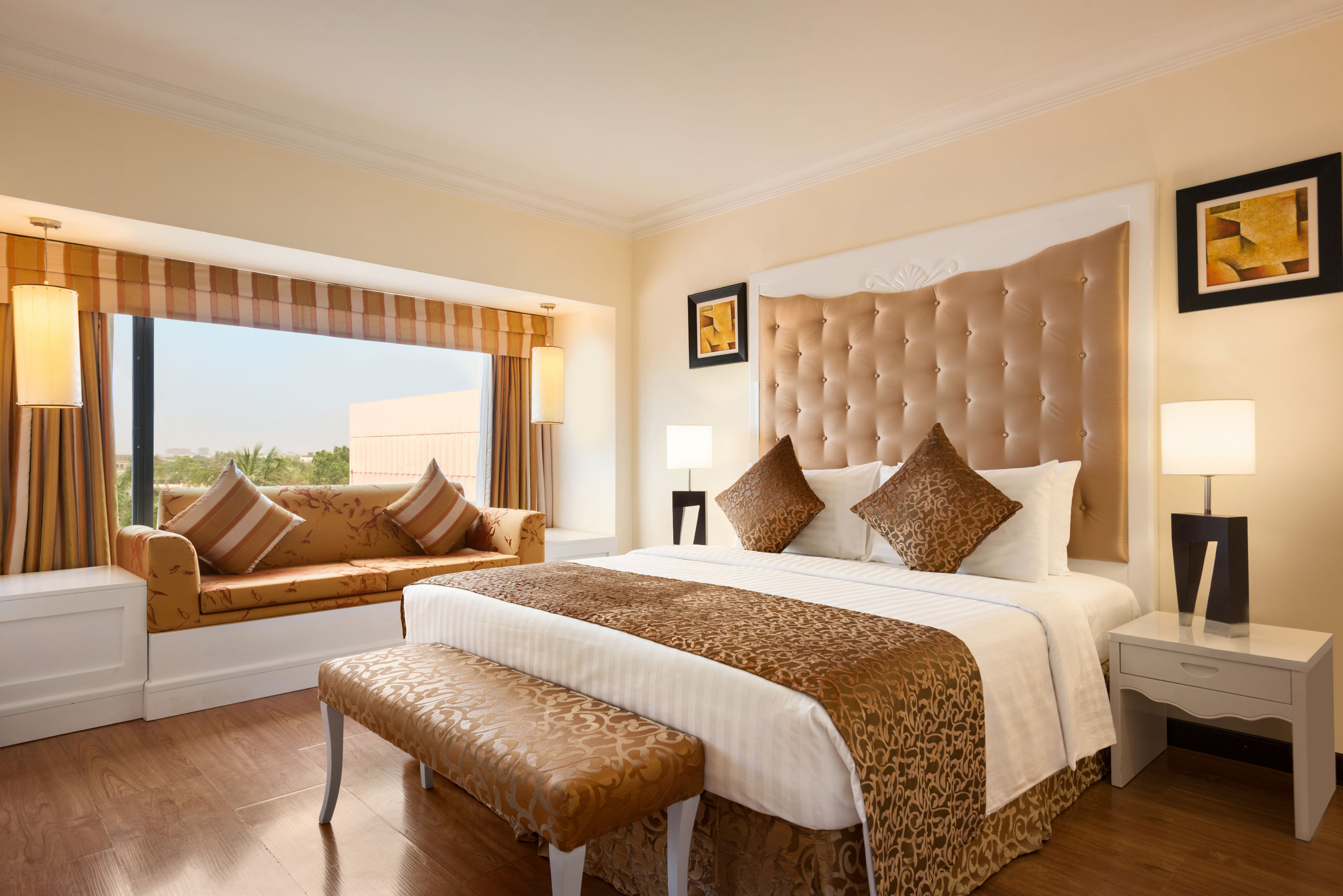 King bed guest room at the Ramada Plaza by Wyndham Karachi Airport Hotel in Karachi, Other than US/Canada