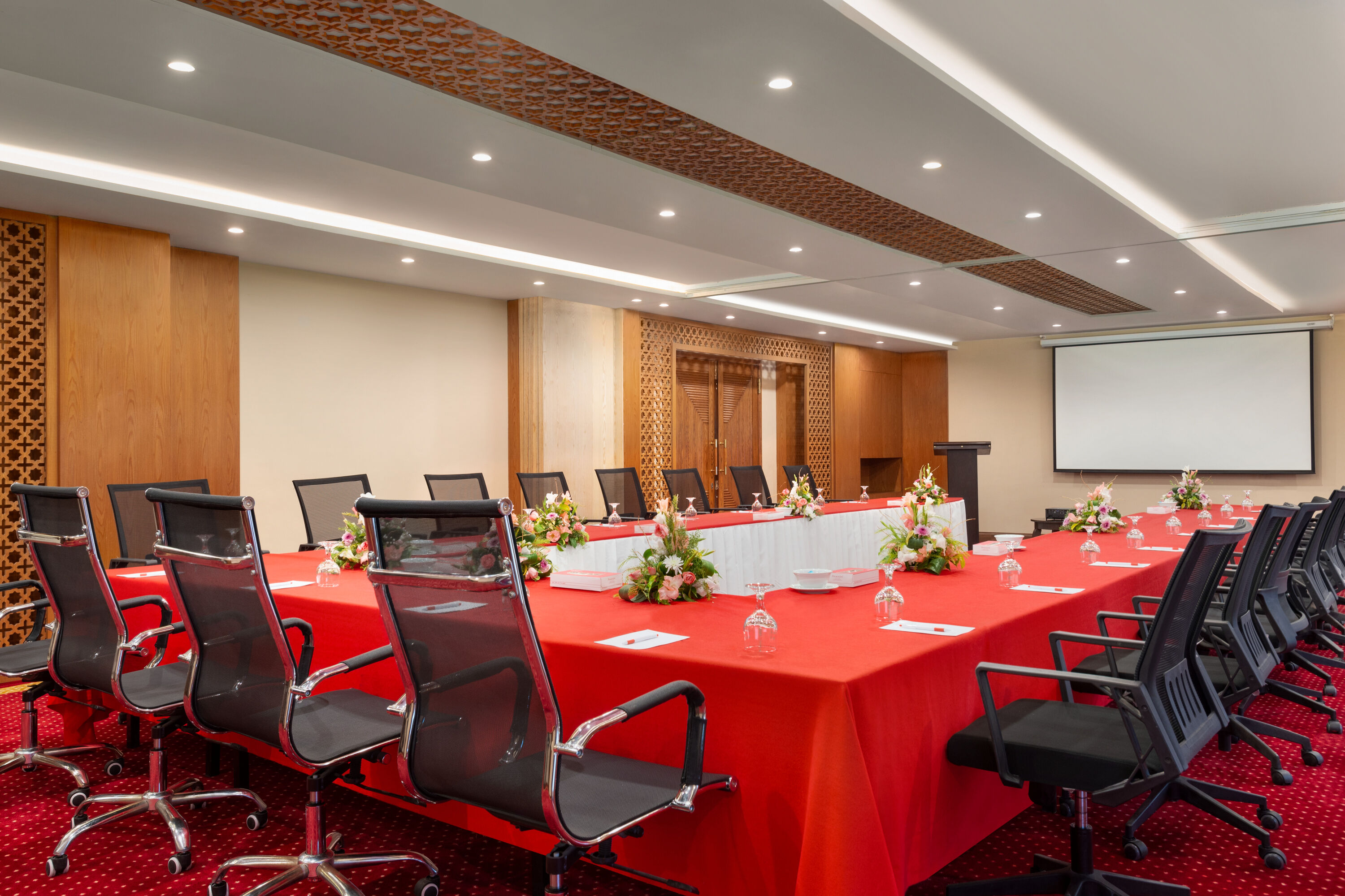U-shape meeting room at Ramada by Wyndham Lahore Gulberg II in Lahore, Other than US/Canada