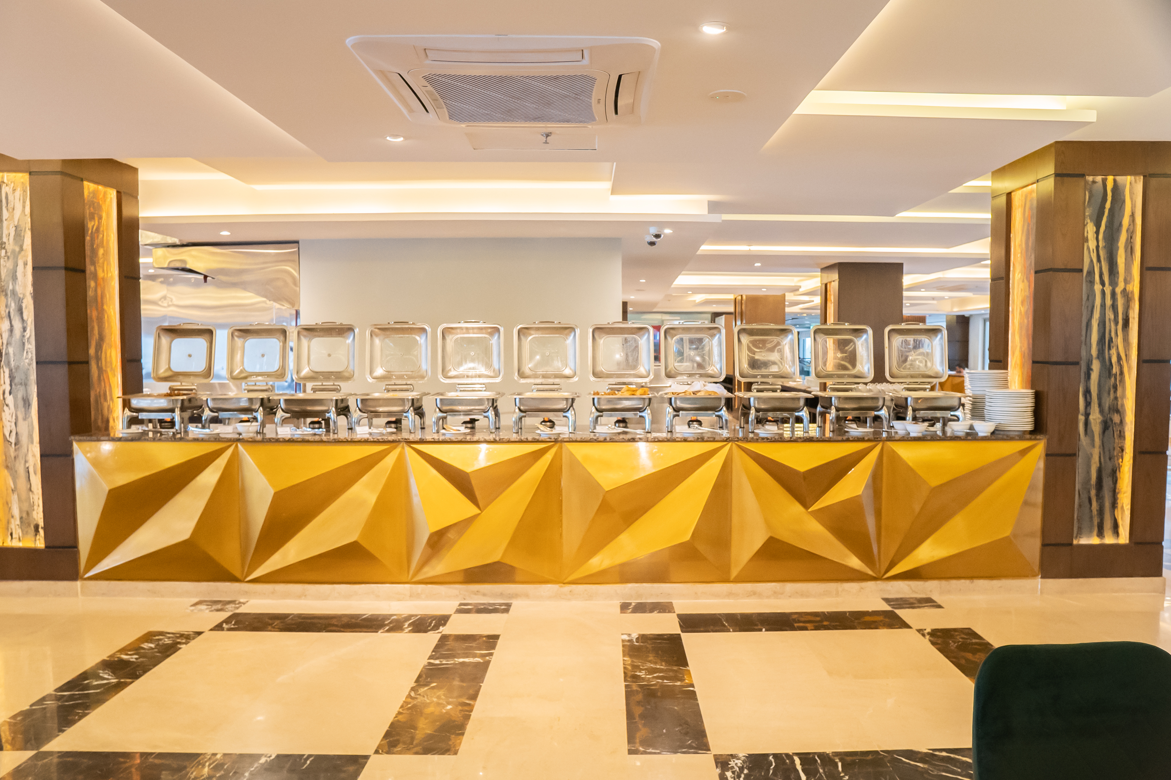 Ramada by Wyndham Murree Lower Topa Resort restaurant breakfast area with seating in Lower Topa, Murree, Other than US/Canada