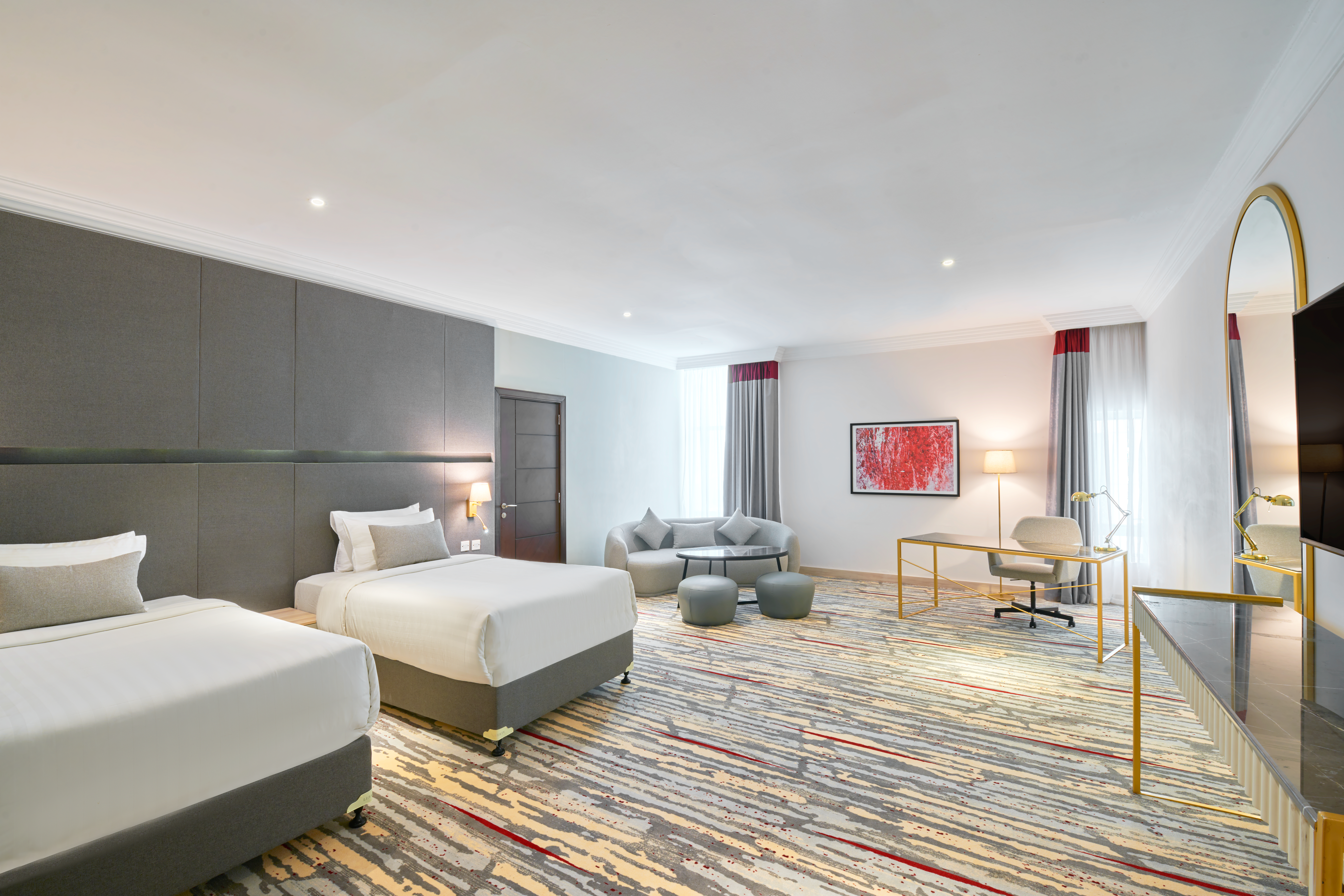 Guest room at the Ramada by Wyndham Doha Old Town in Doha, Other than US/Canada