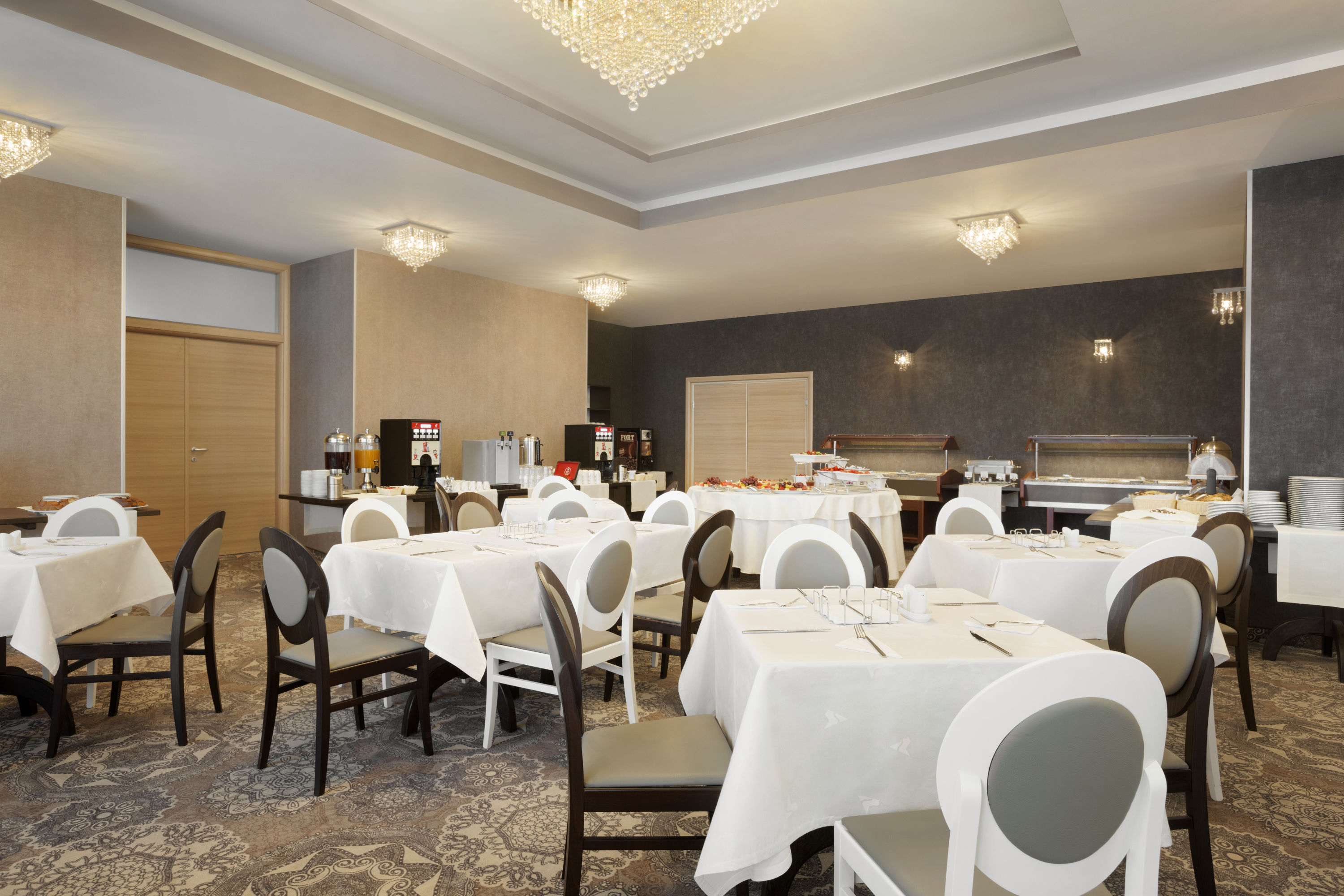 Ramada by Wyndham Constanta restaurant breakfast area with seating in Constanta, Other than US/Canada