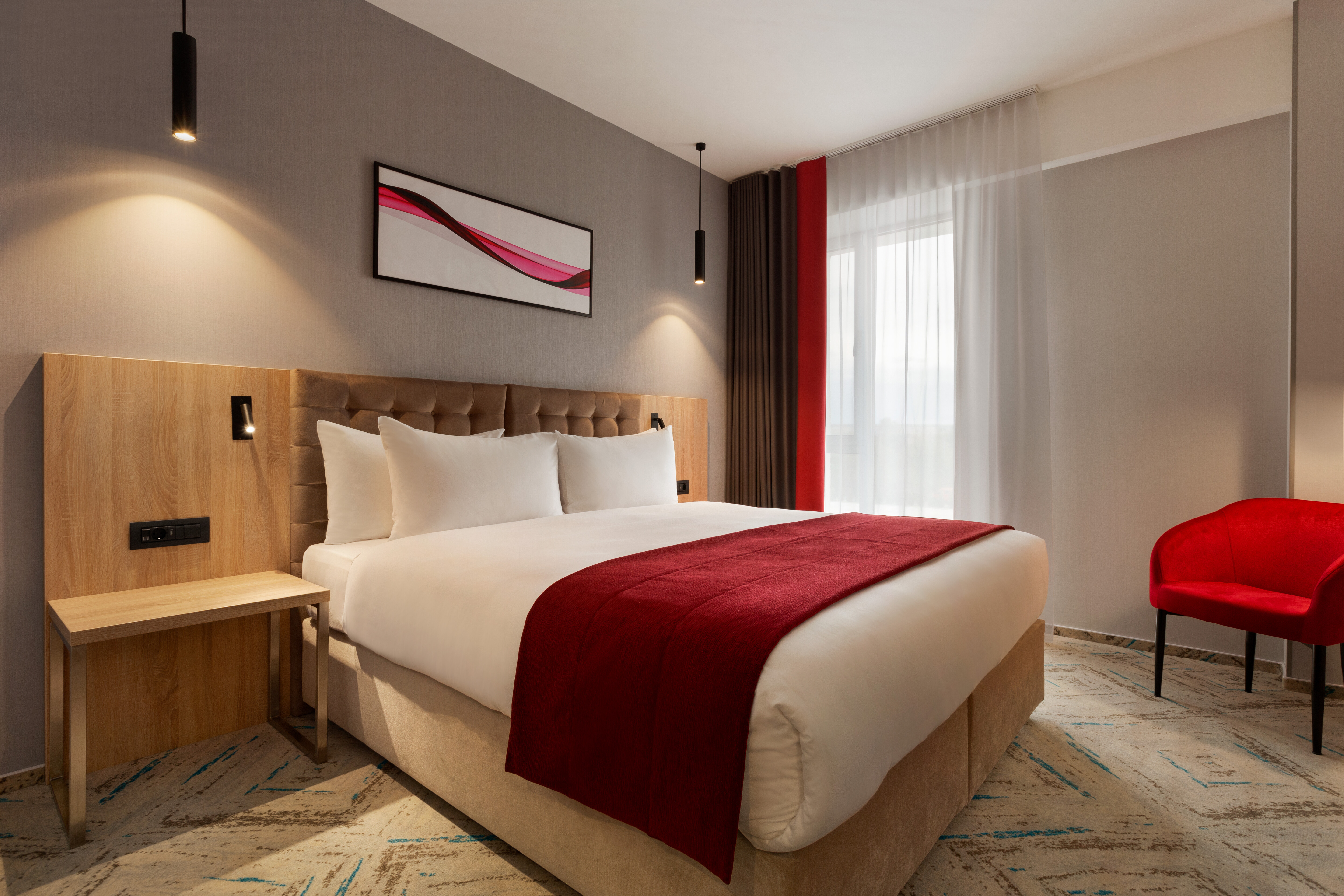 Guest room at the Ramada by Wyndham Targu Jiu in Targu Jiu, Other than US/Canada