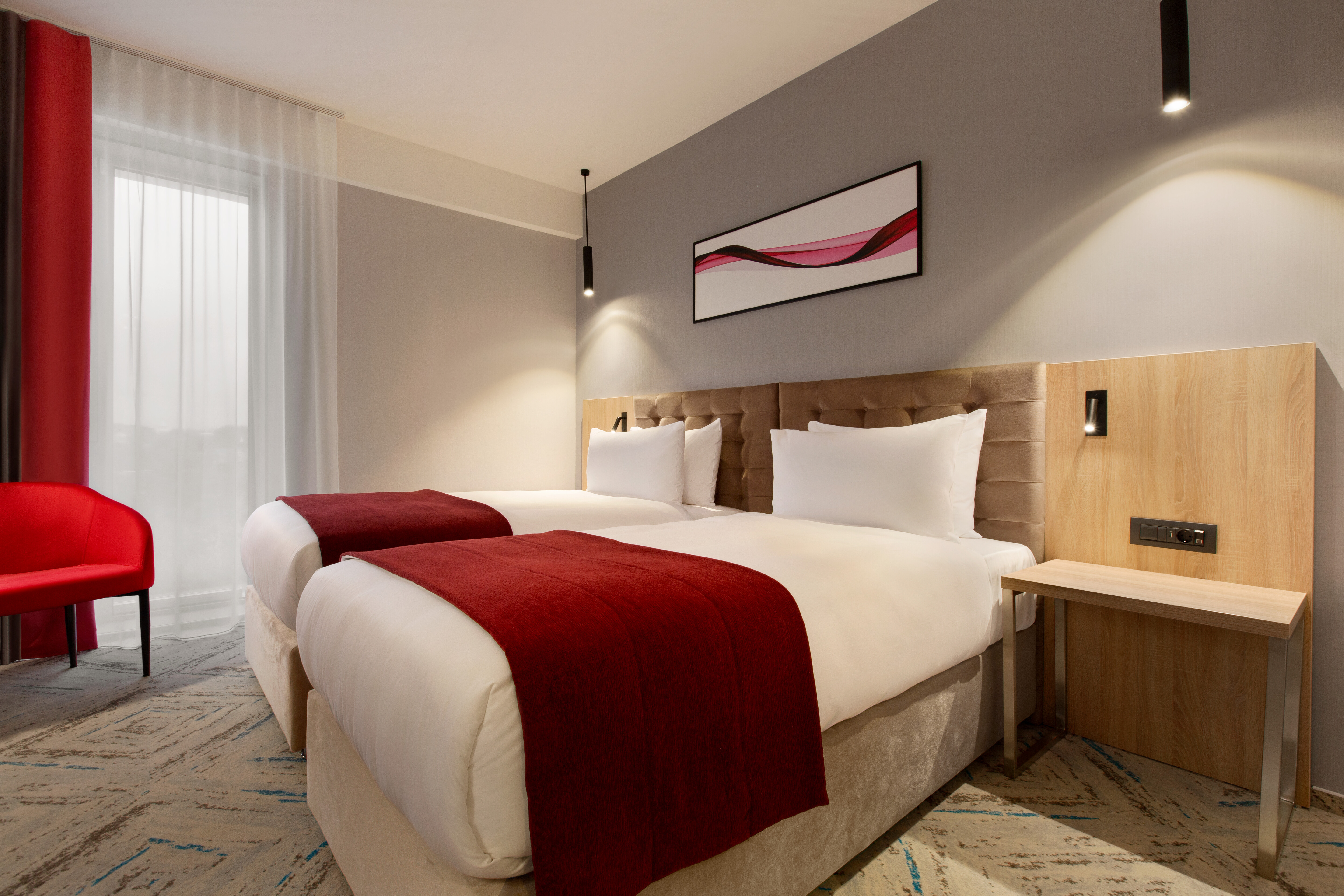 Guest room at the Ramada by Wyndham Targu Jiu in Targu Jiu, Other than US/Canada