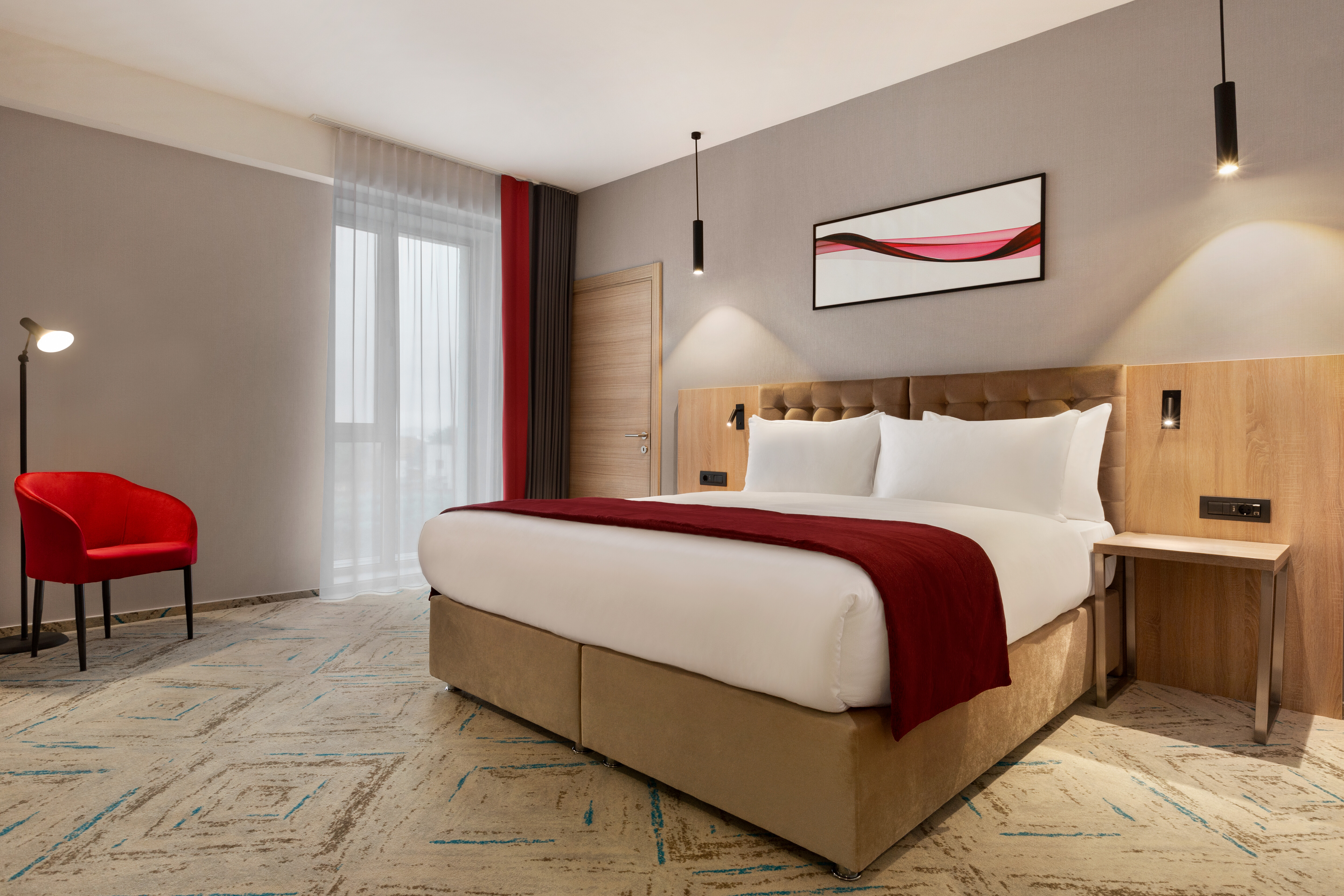 Guest room at the Ramada by Wyndham Targu Jiu in Targu Jiu, Other than US/Canada