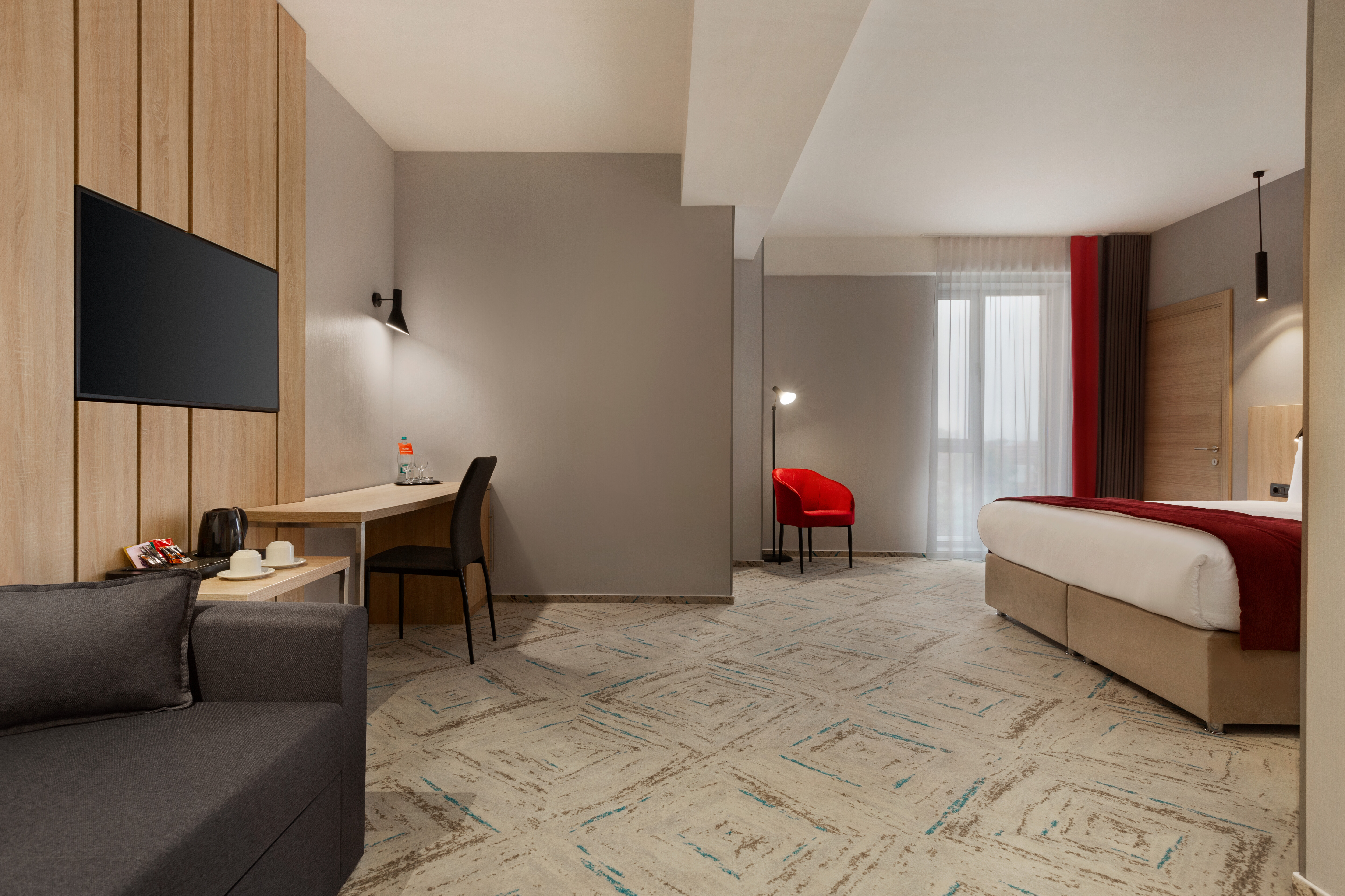 Guest room at the Ramada by Wyndham Targu Jiu in Targu Jiu, Other than US/Canada