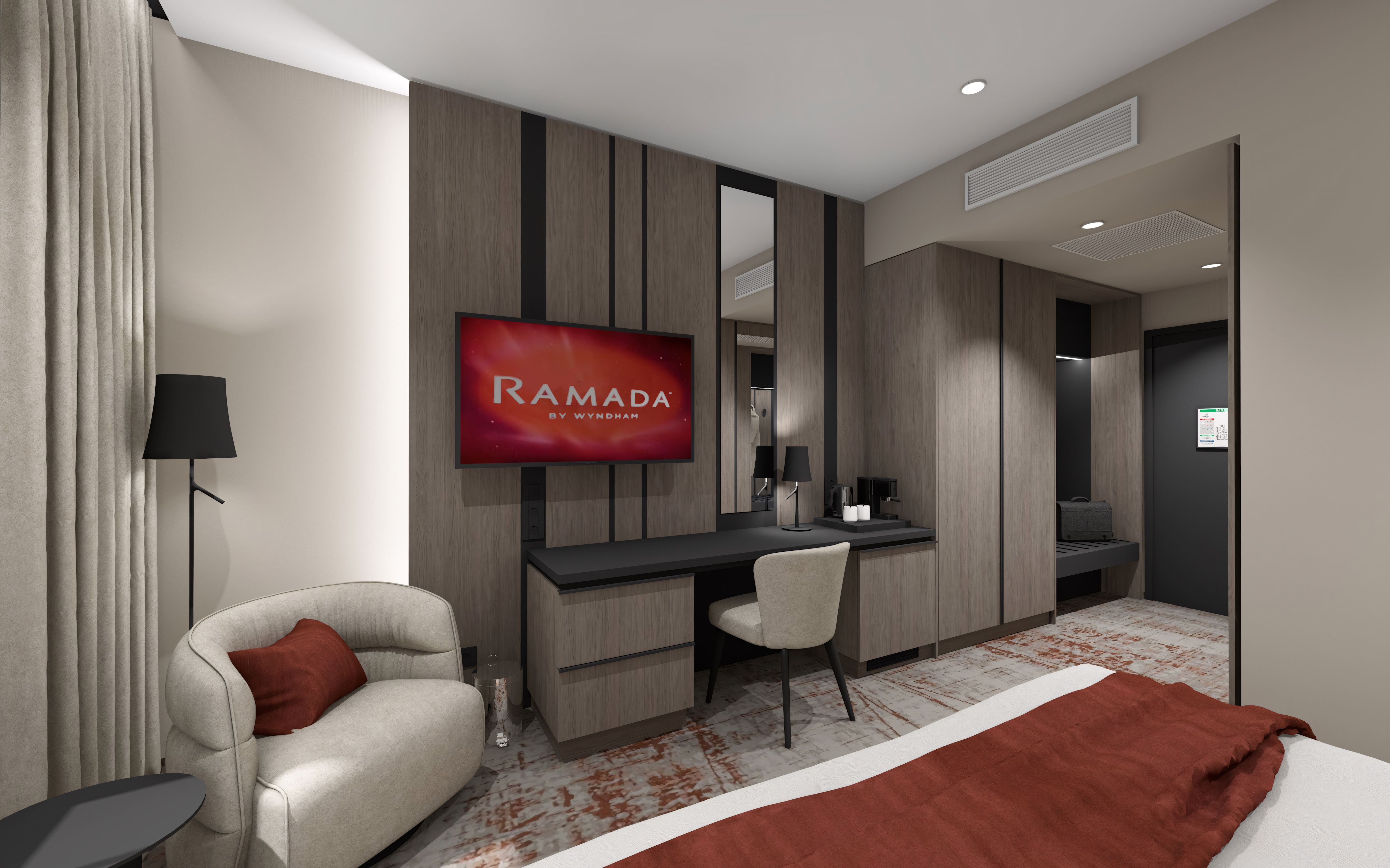 Guest room at the Ramada by Wyndham Zalau in Zalau, Other than US/Canada