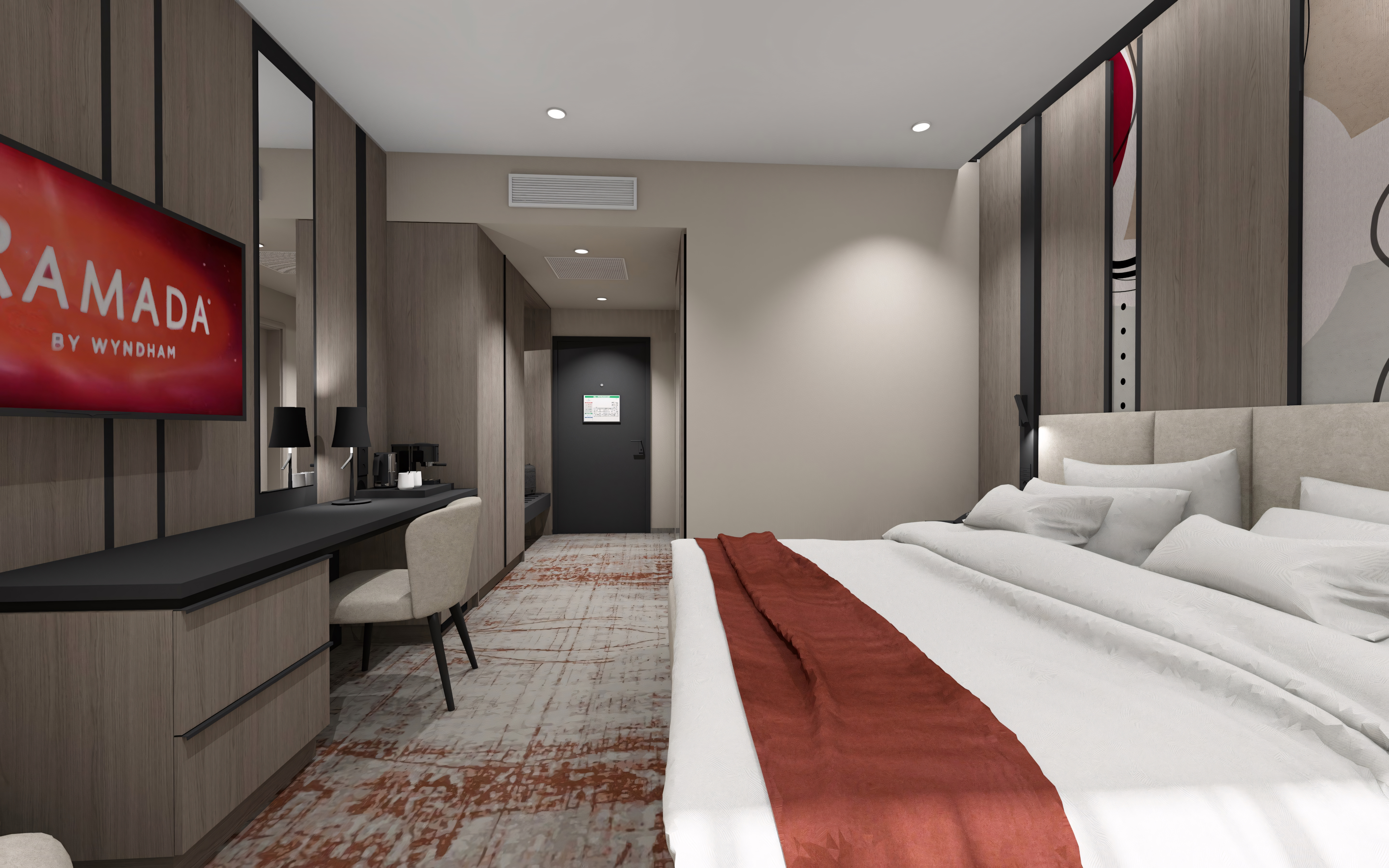 Guest room at the Ramada by Wyndham Zalau in Zalau, Other than US/Canada