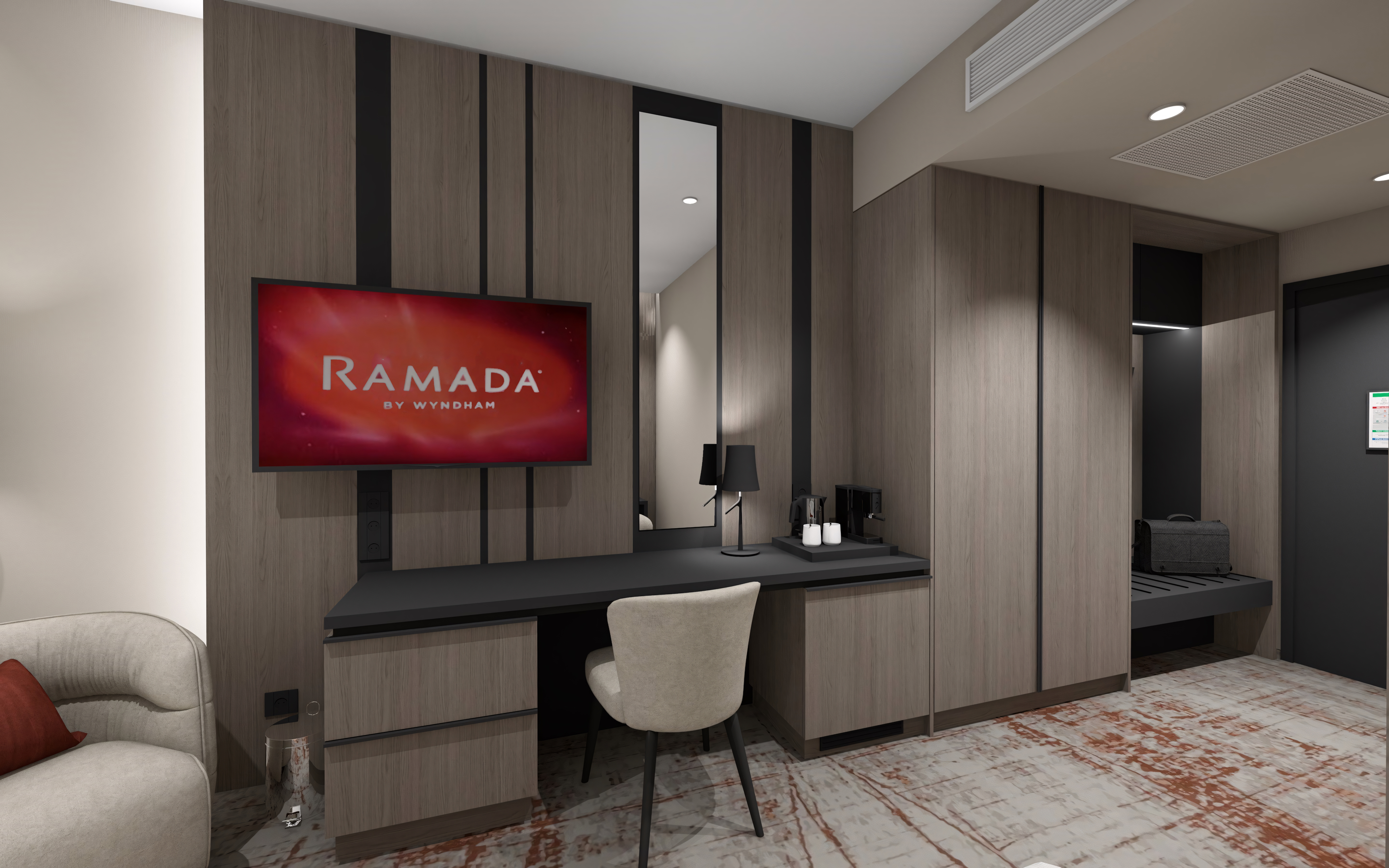 Guest room at the Ramada by Wyndham Zalau in Zalau, Other than US/Canada