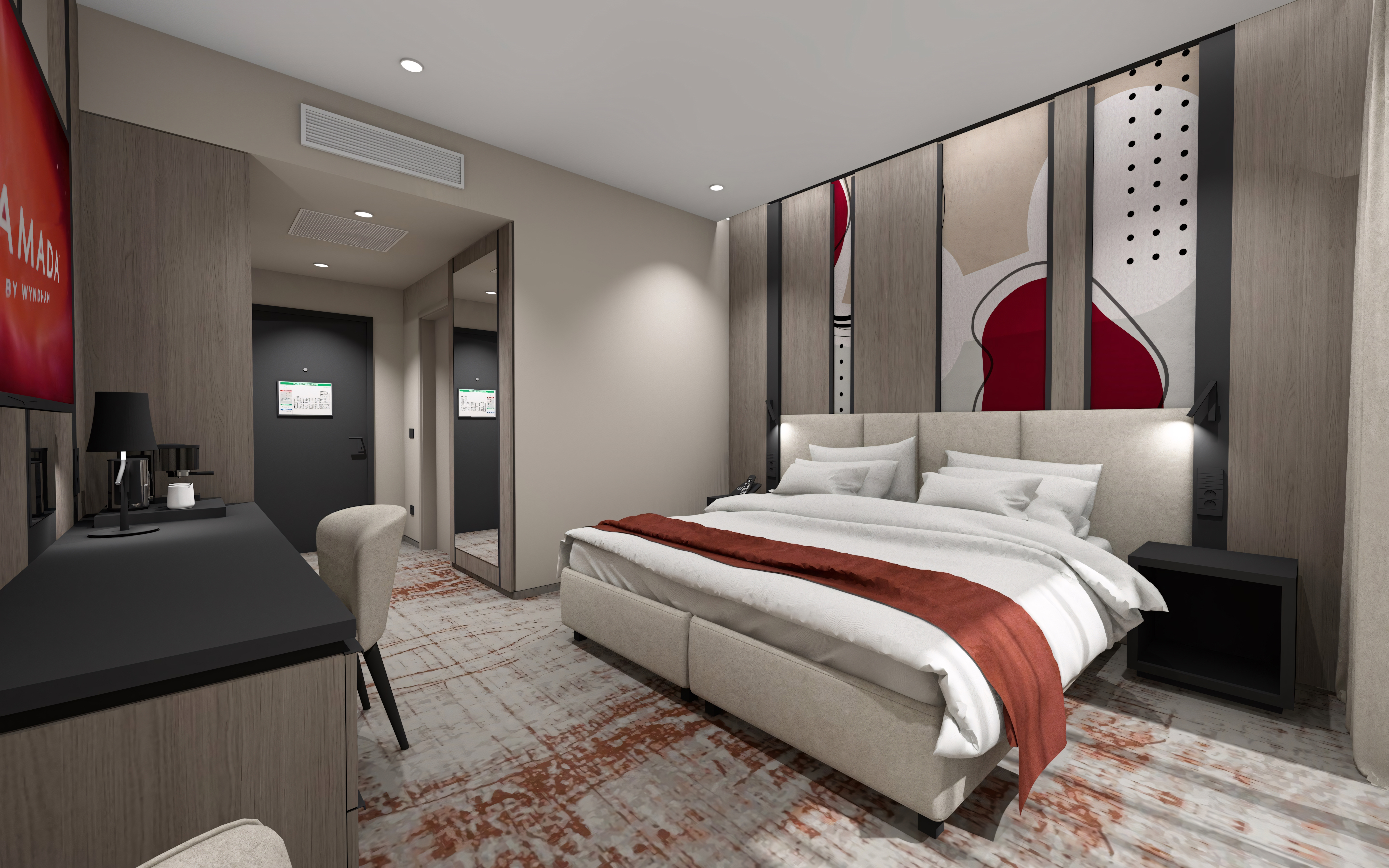 Guest room at the Ramada by Wyndham Zalau in Zalau, Other than US/Canada